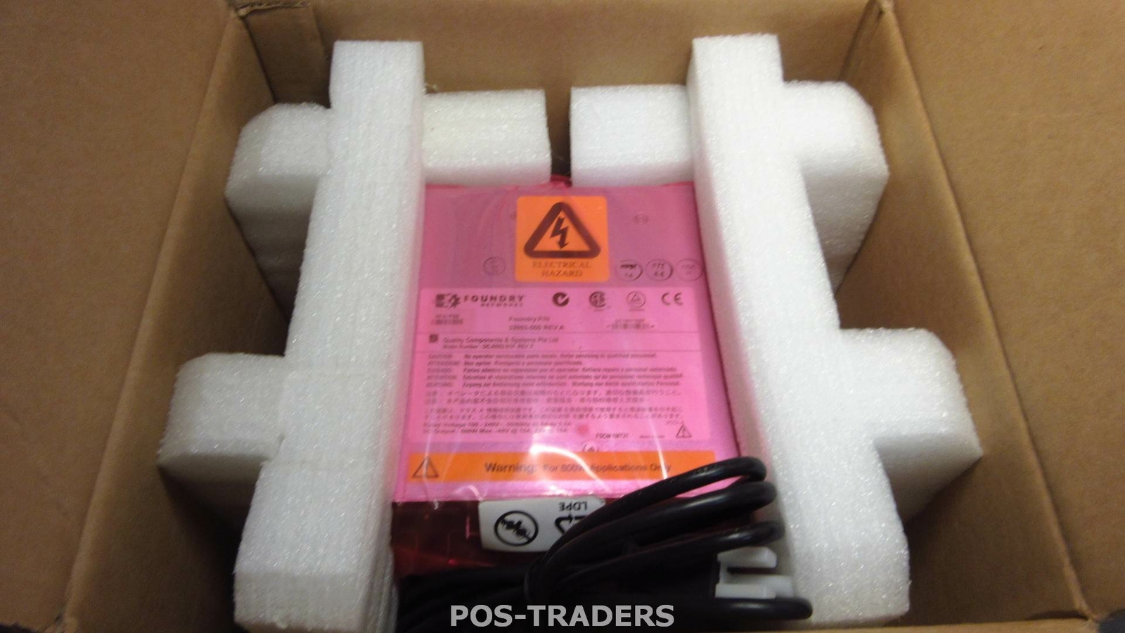 Foundry Networks 32003-000 RPS-FGS 600W Power Supply for Fastiron GS FG NEW