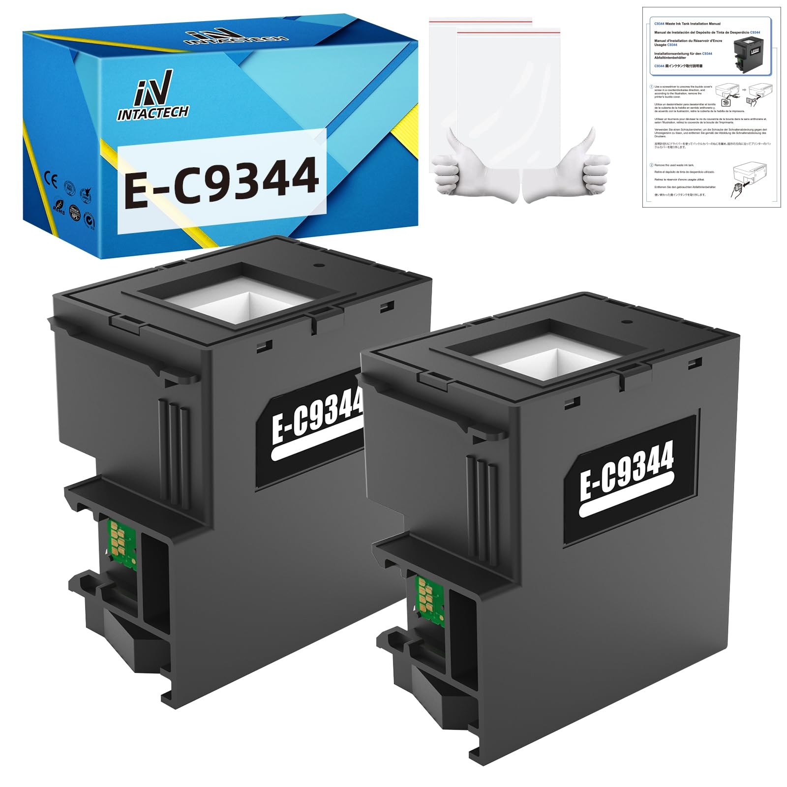 IN INTACTECH C9344 Maintenance Box Epson ET-4810 2-Pack