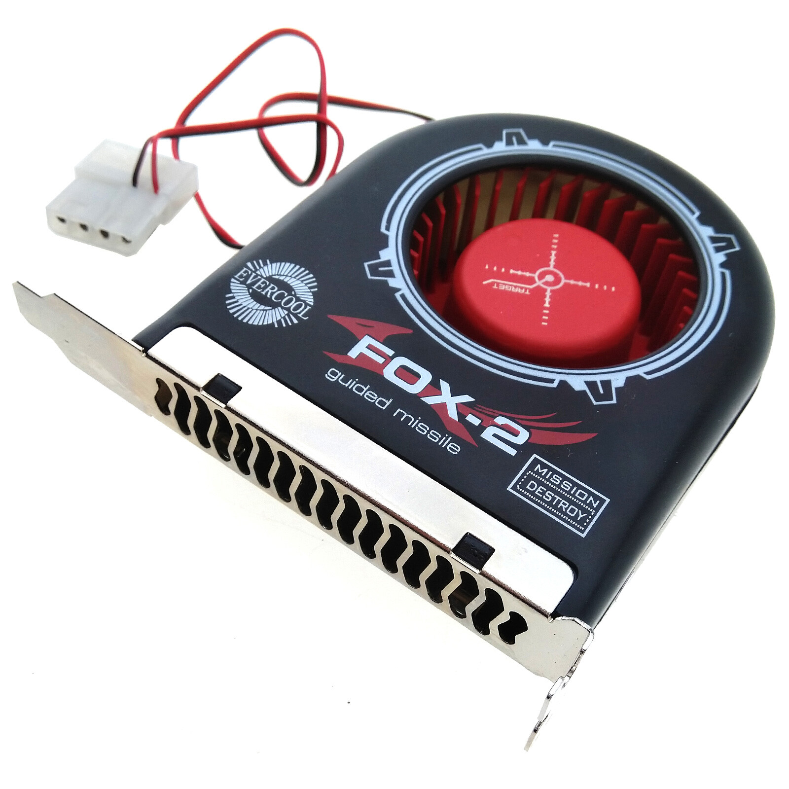 Desktop PCI Slot Case Fan Full ATX Panel Air Cooler 2800rpm 60CFM 4pin 12V Power