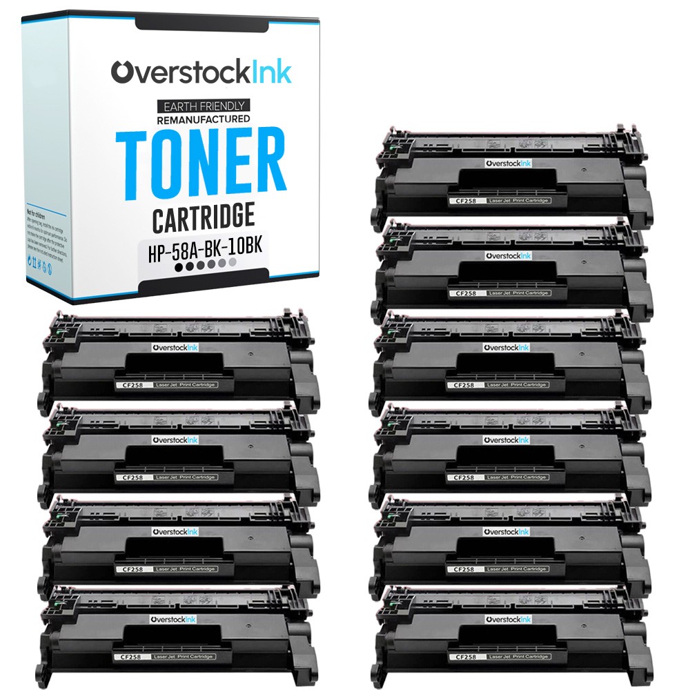 10-Pack Replacement OSI HP CF258A Cartridges for LaserJet Pro M304a M404dw M404n
