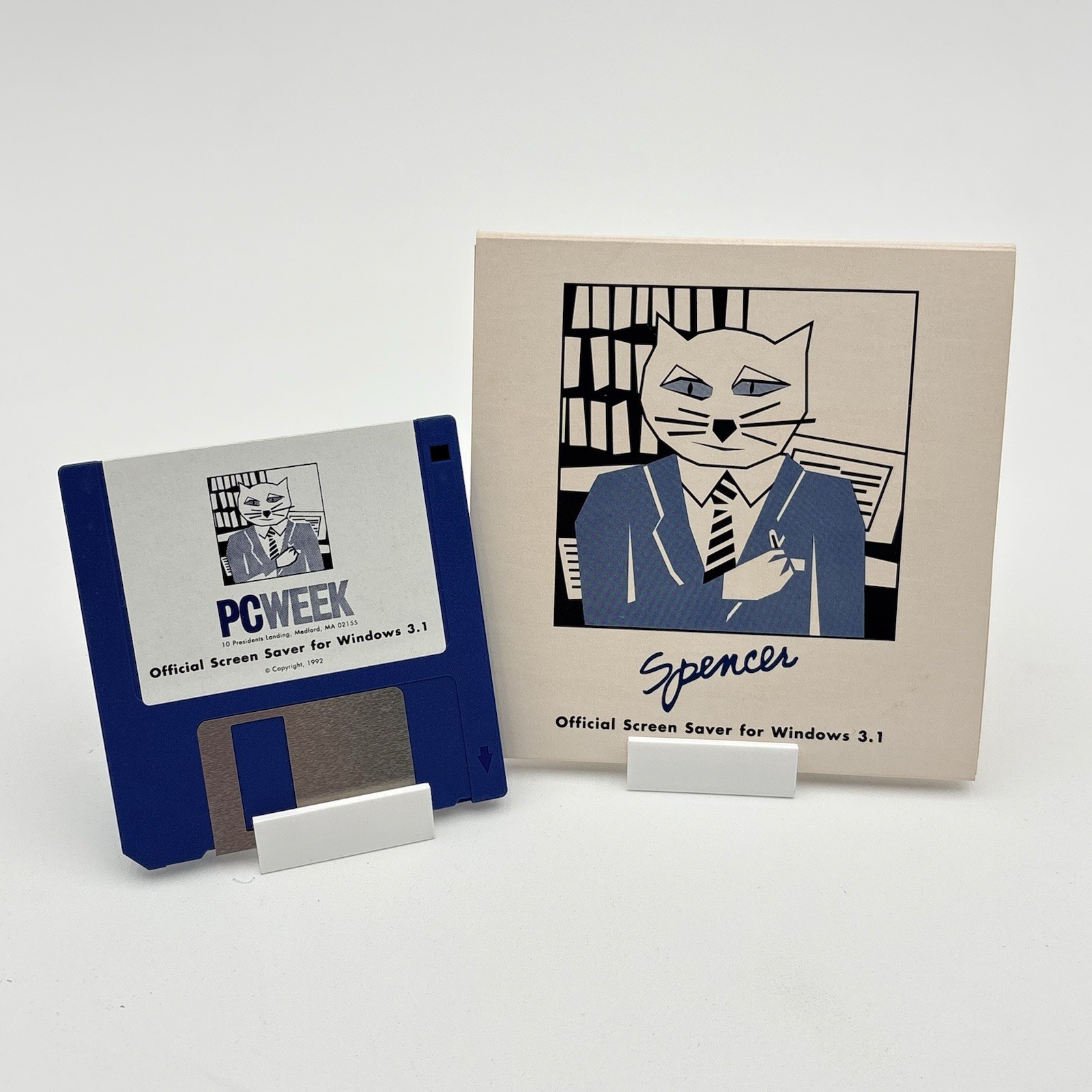PC Week Spencer F Katt Screen Saver Windows 3.1 Floppy Disk 1992 Vintage Promo
