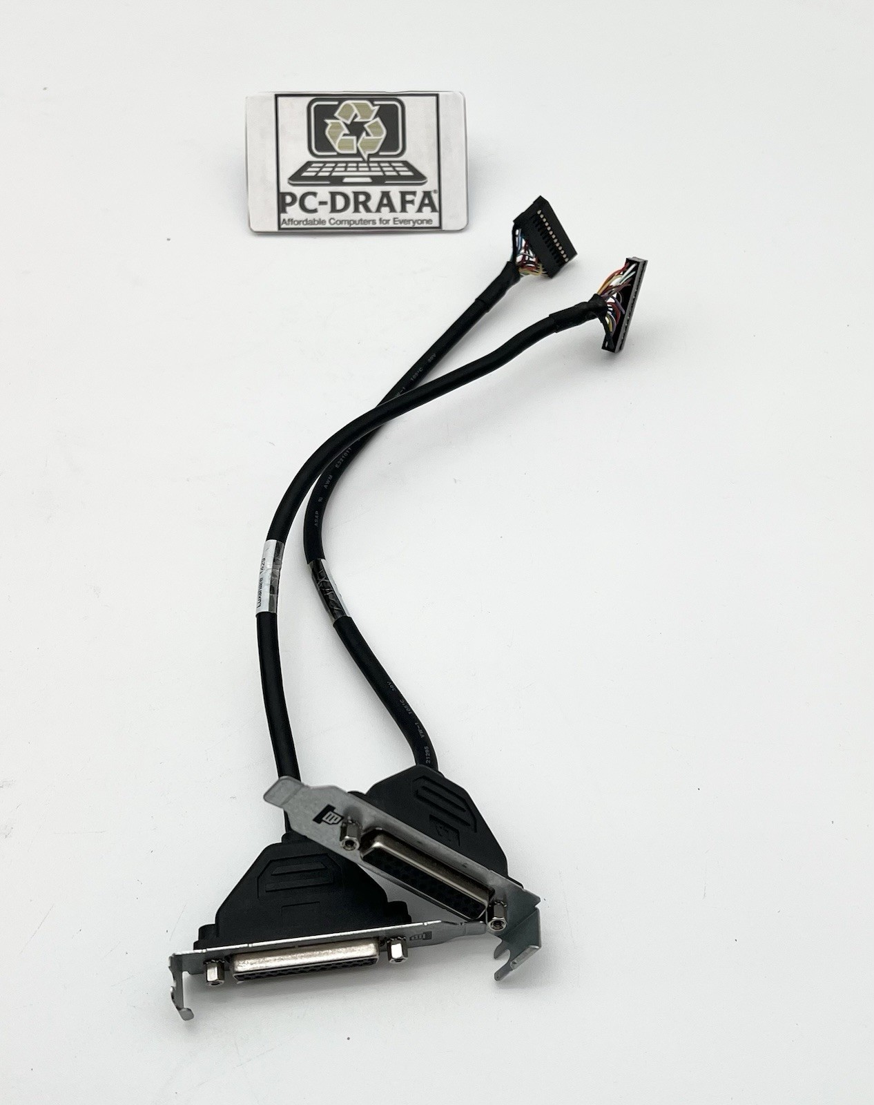 Lot Of 2 HP Parallel Printer Port Adapter 611900-001 Bracket 25-pin Low Profile