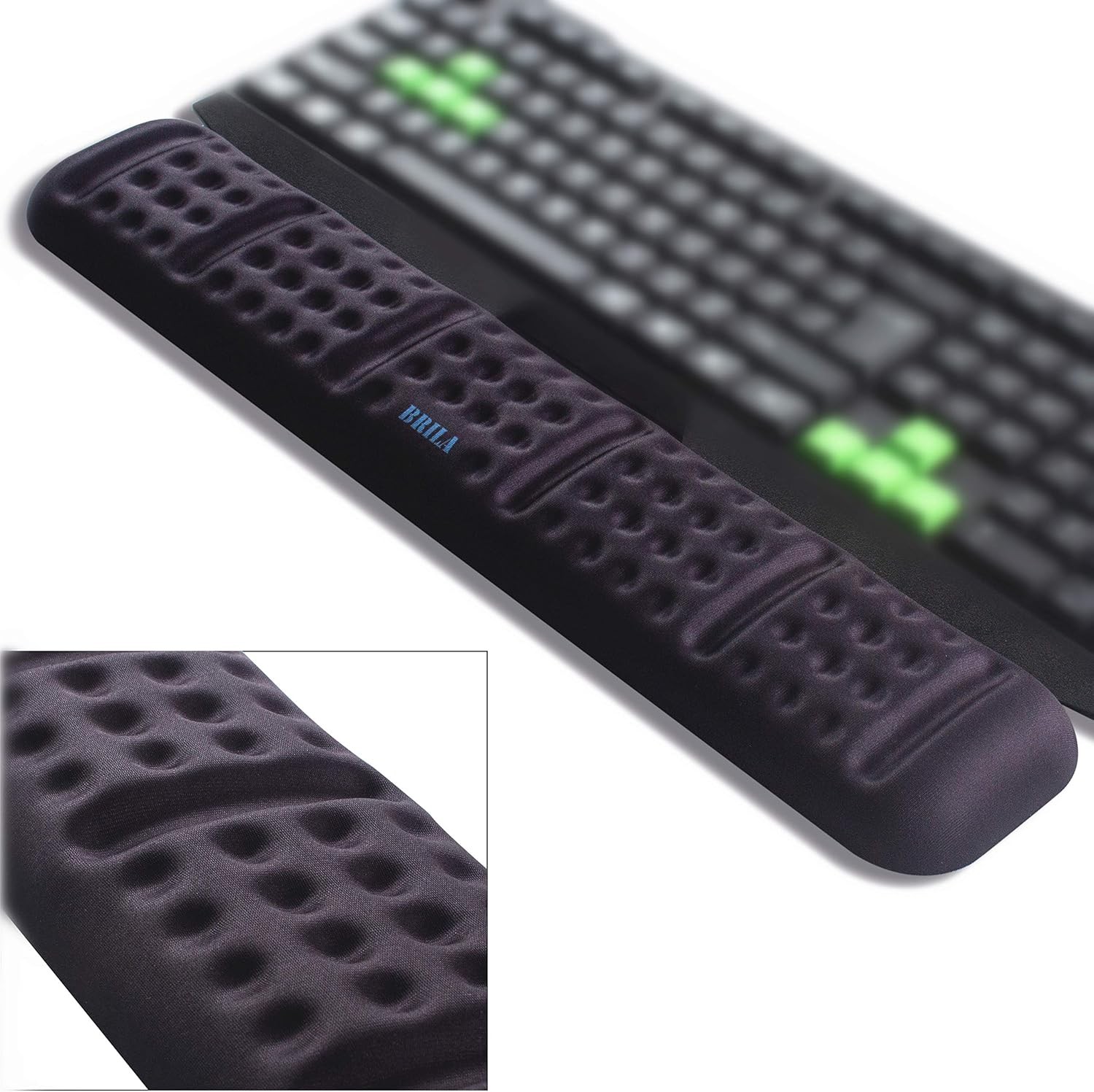 Upgraded Ergonomic Keyboard Wrist Rest Support Cushion Pad, Comfy Soft Memory...
