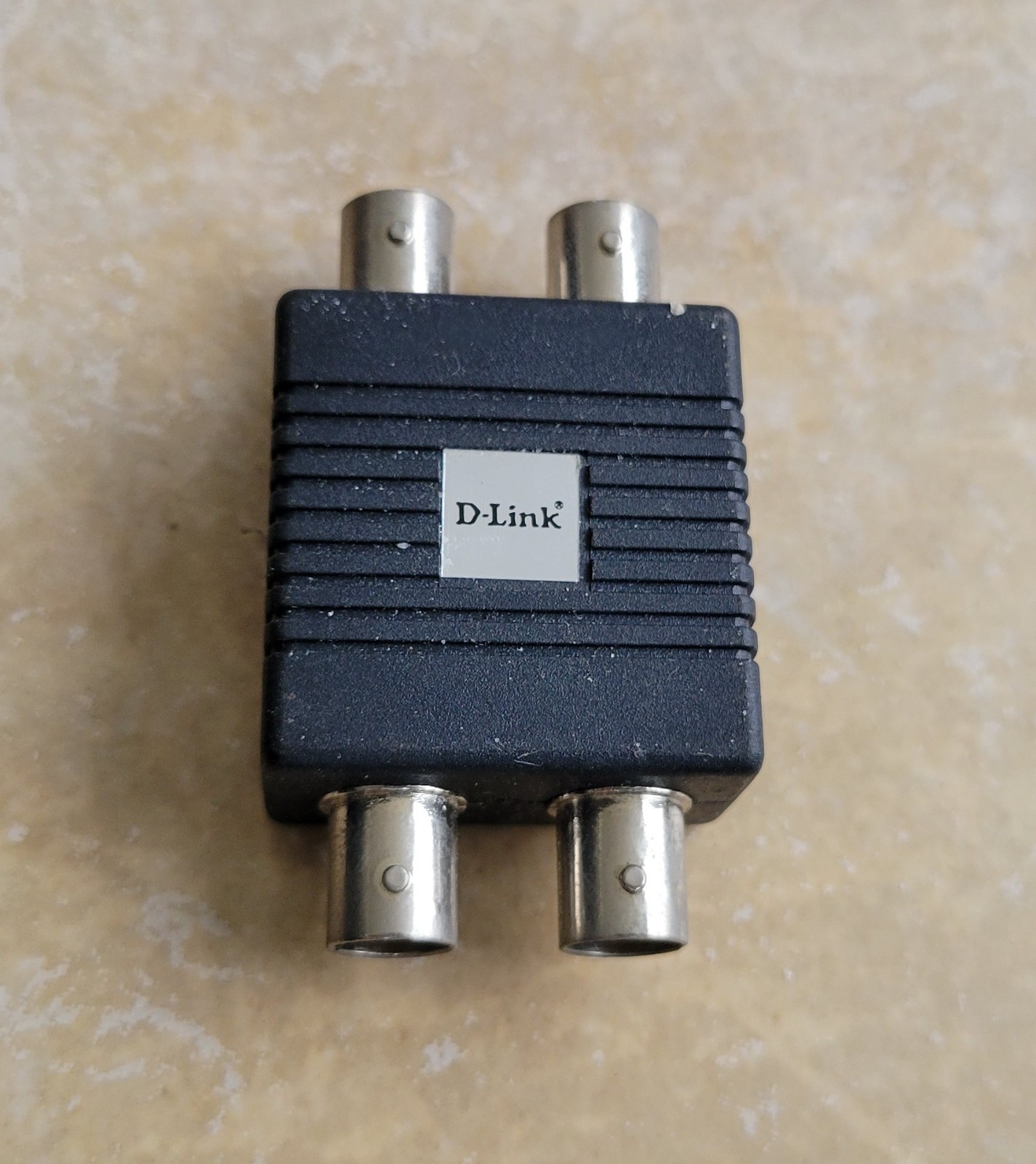 Vintage D-Link Media Converter, 10BASE-T RJ45 to 10BASE-2 BNC Adapter