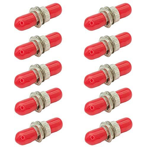 - ST to ST Coupler - 10 Pack - ST Connector/ST Fiber Optic Coupler for Extend...