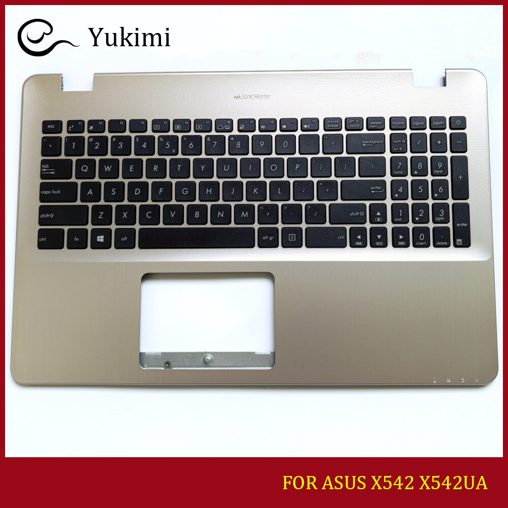 FOR ASUS X542 X542UA Gold Laptop C Shell Cover Upper Palmrest Keyboard