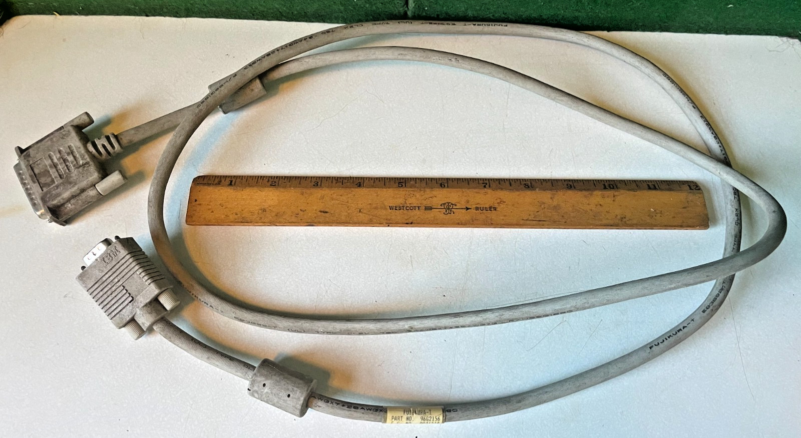 Vintage IBM 13W3 to 15-Pin Male VGA Computer Video Cable, 96G2156