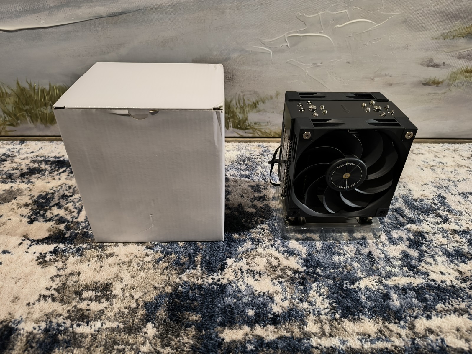 CoolServer LGA4189-M98 4U Dual 120mm Fans 6 Heatpipes CPU Cooler 155mm Height 