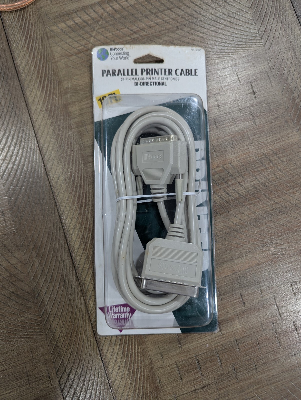 Woods Parallel Printer Cable-New