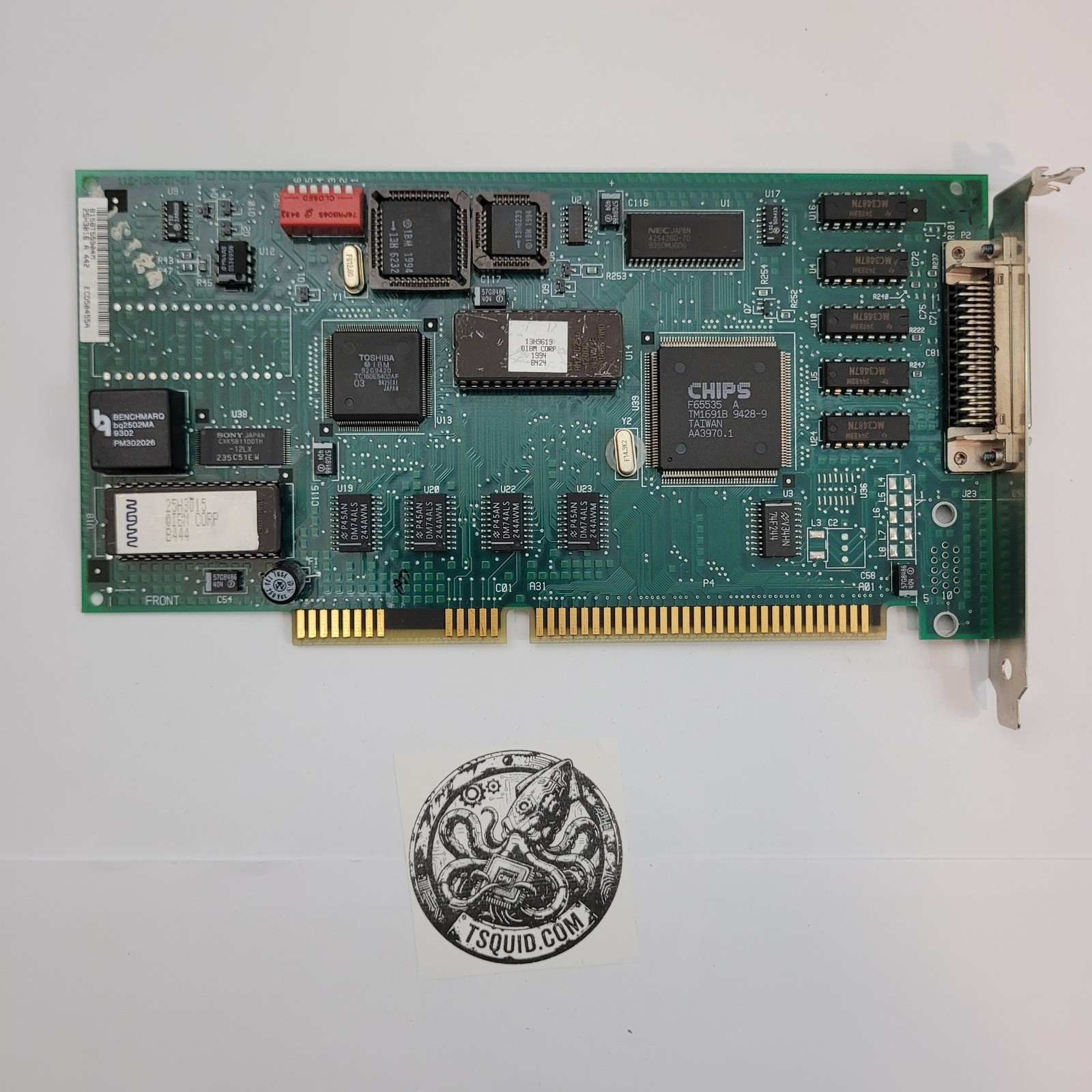 IBM Controller Card MCA 25H3016 11G16X9761-01 Chips F65535 VGA PS/2 Vintage