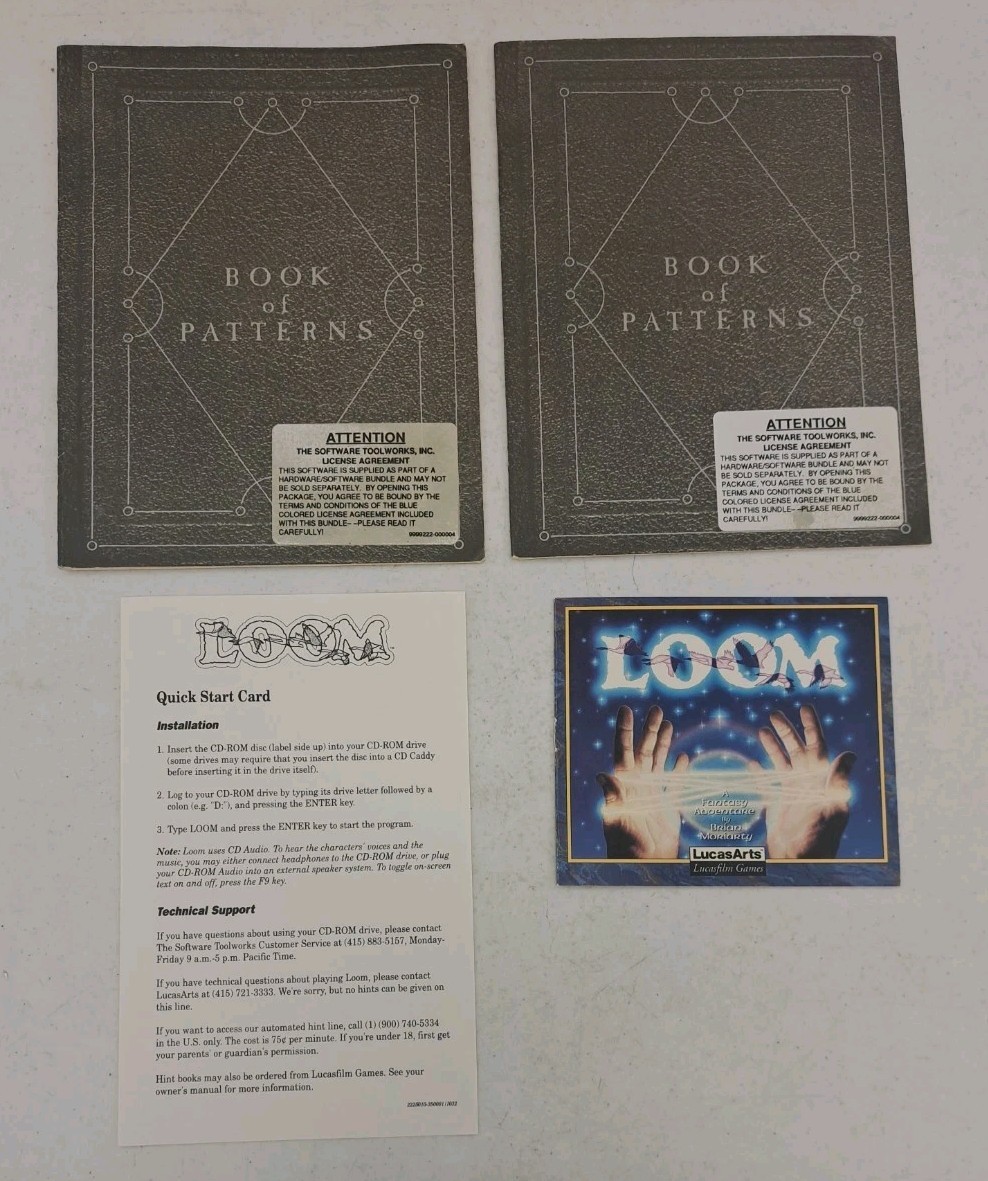 NO DISKS-2 Books of Patterns & Quick Start Guide-Loom-Amiga
