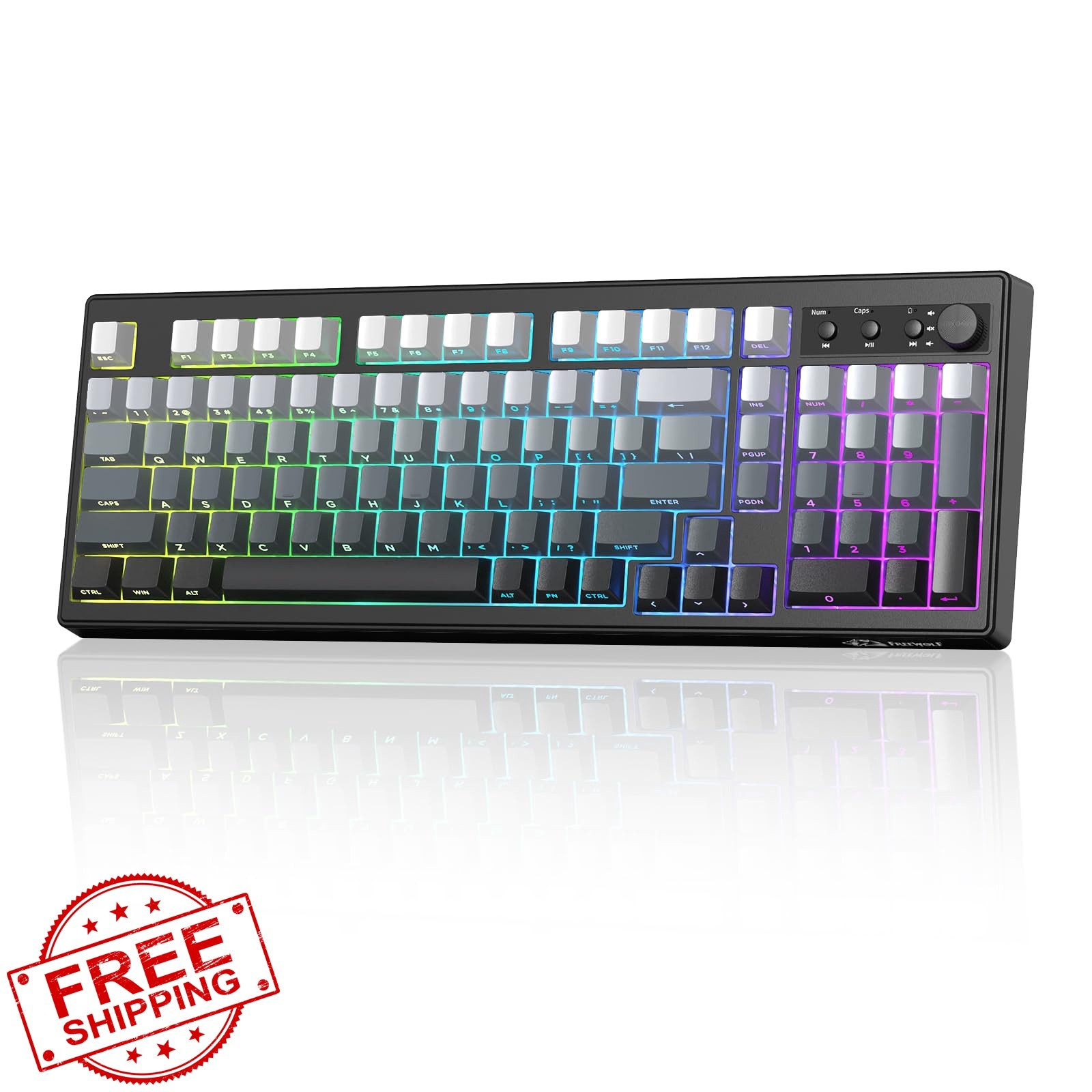 ZIYOU LANG K100 Keyboard Black Creamy