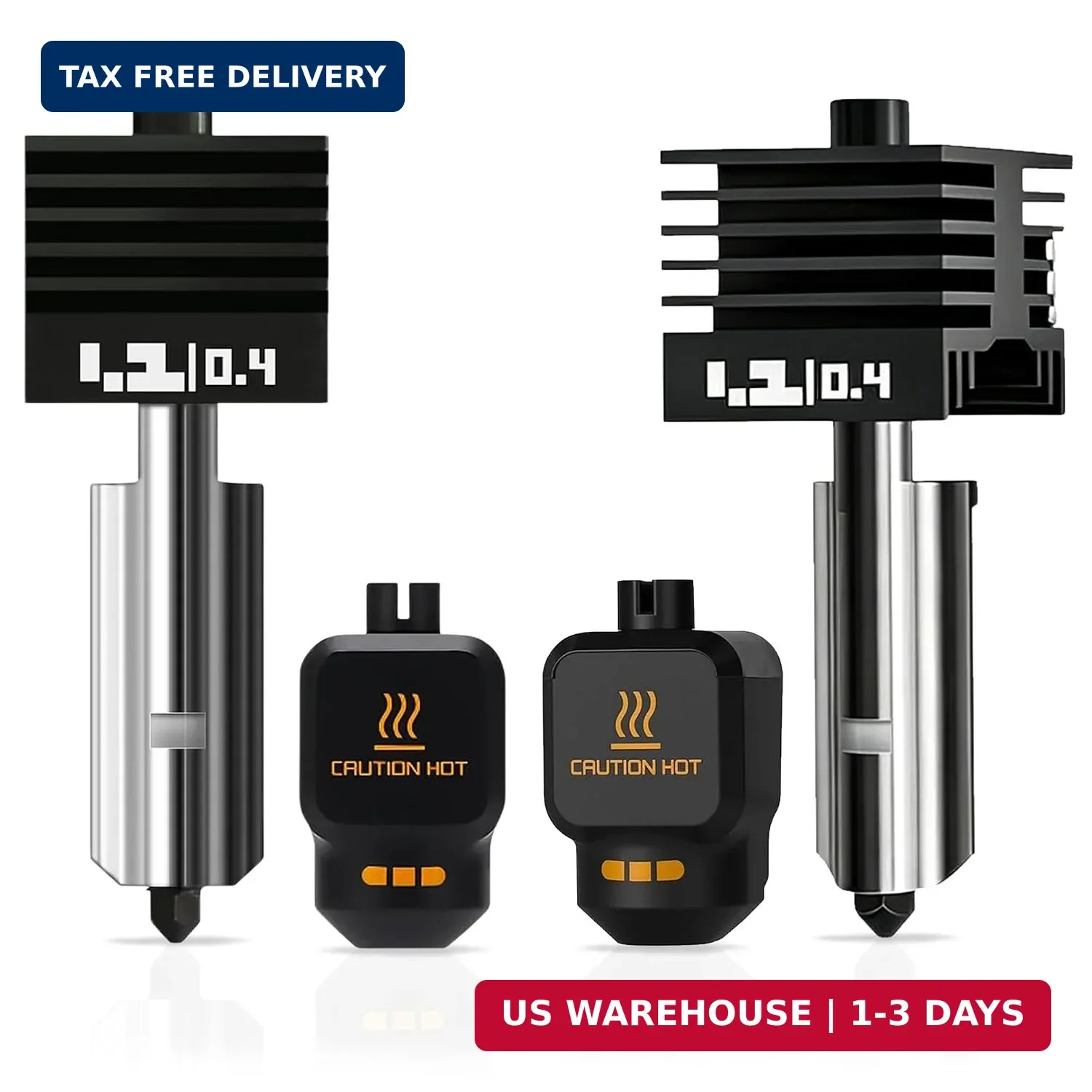 P2S Nozzle for Bambu Lab, 2PCS 0.4MM Hotend for H2D/H2S/P2S/H2C/X2D/A1/A2L/A1
