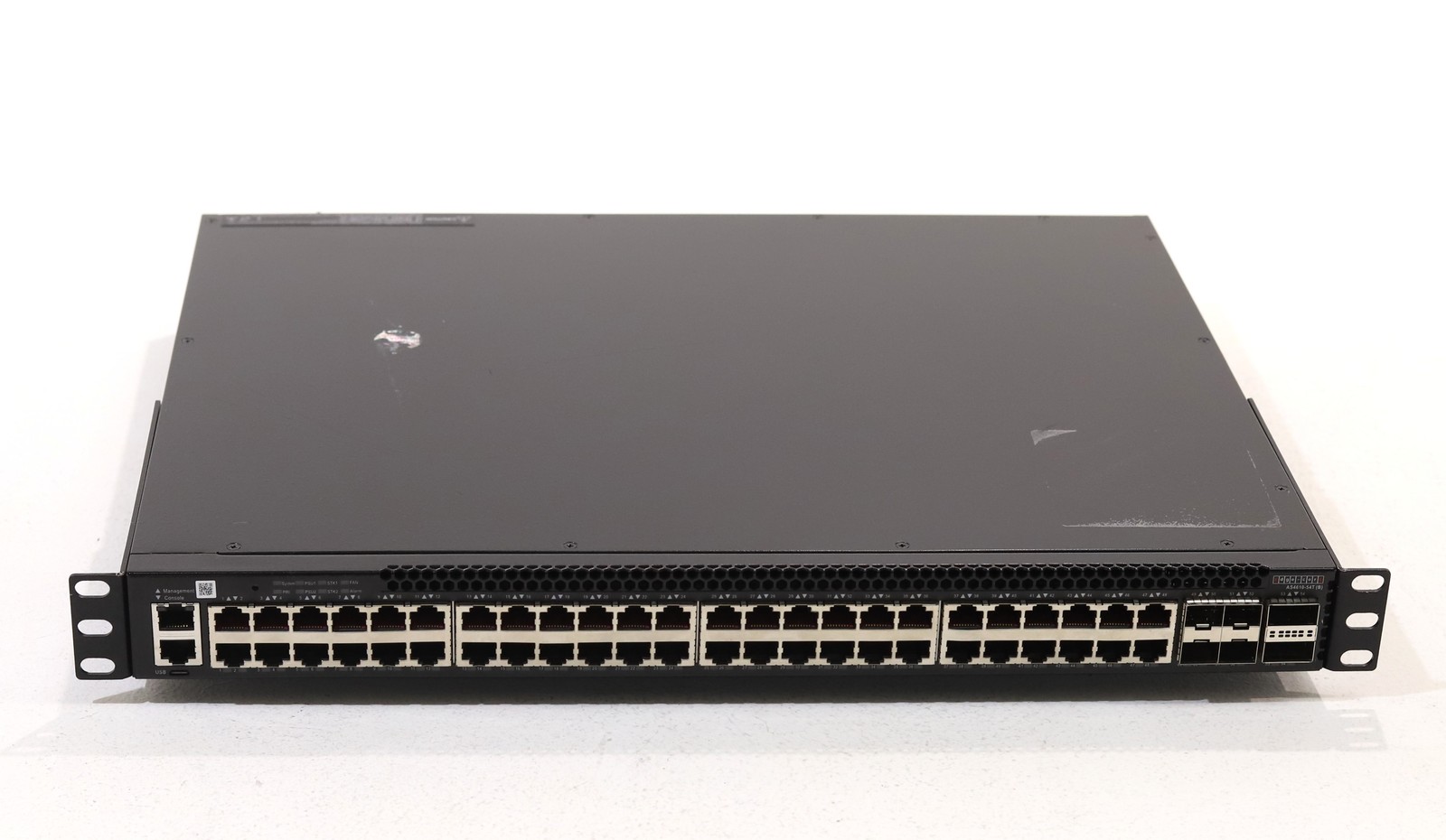 EdgeCore AS4610-54T 48-Port 1GbE 4x10GbE SFP Switch W/Ears P/N:AS4610-54T-O-AC-B