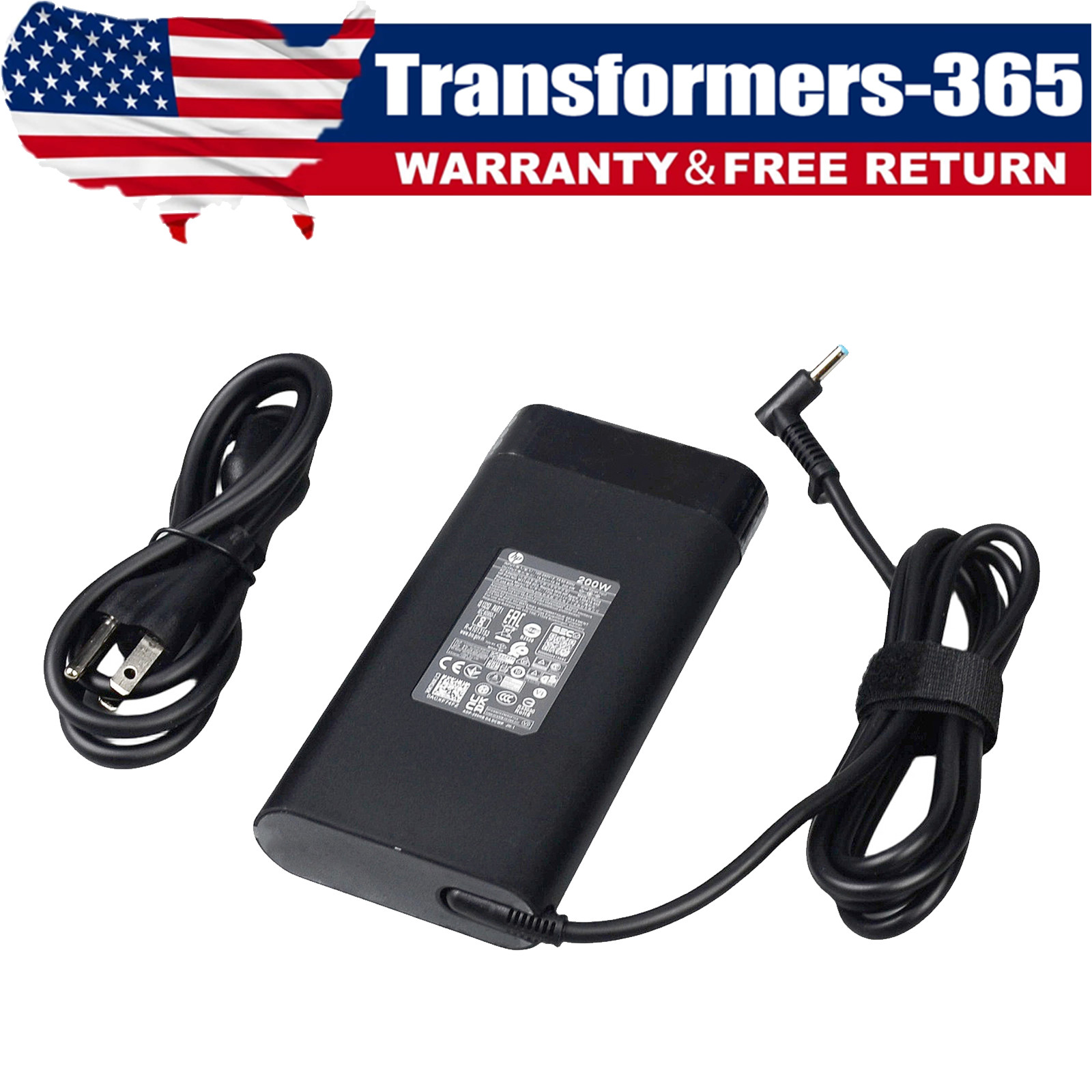 For HP TPN-DA10 200W 19.5V AC Adapter Power Supply L15879-002 L15537-001 Cord