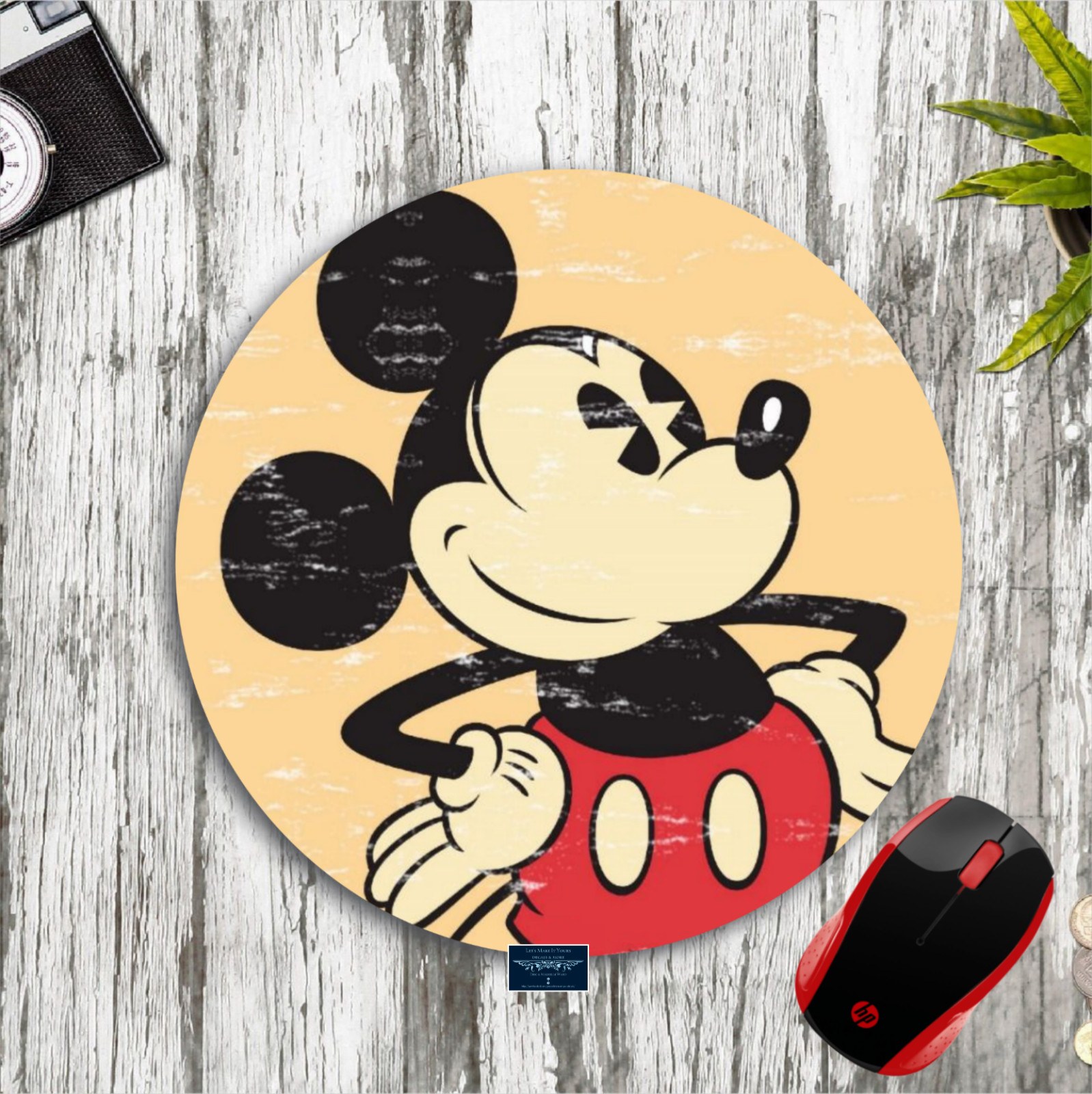CLASSIC MICKEY ART CUSTOM MOUSE PAD DESK MAT HOME SCHOOL OFFICE AWESOME GIFT