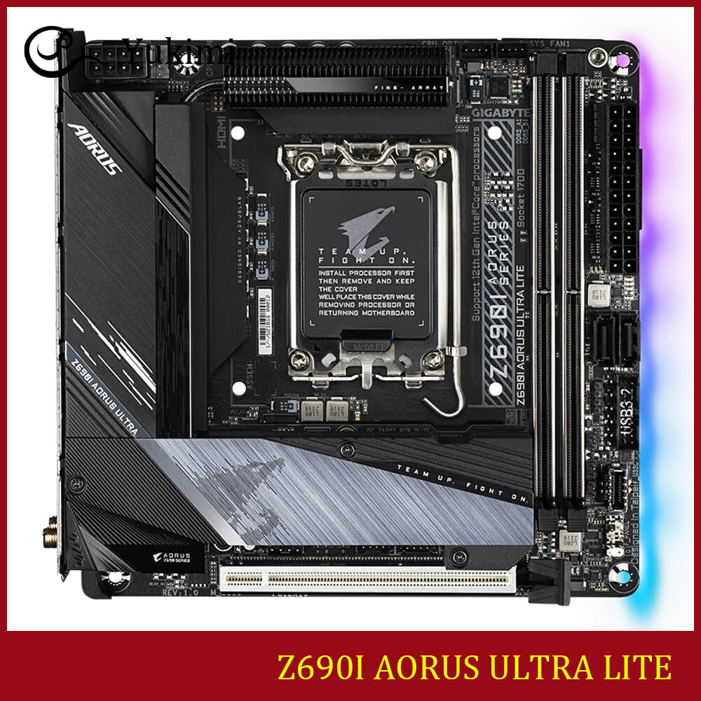 FOR GIGABYTE Z690I AORUS ULTRA LITE LGA1700 DDR5*2 96GB Motherboard Test OK