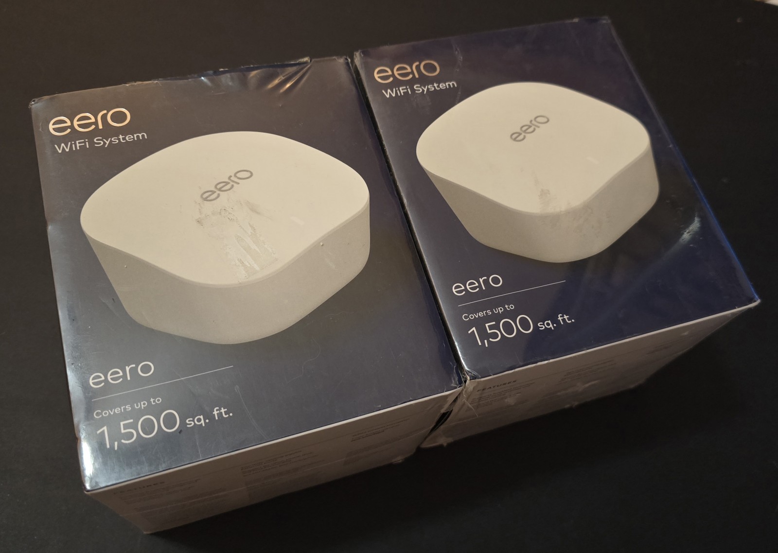 LOT OF 2: NEW SEALED Amazon Eero Mesh WiFi System Router 1-Packs (J010111)