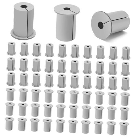 Cable Grommet Routing Kit, Wall Grommets for Cables 1 Inch Rubber Grommet 12
