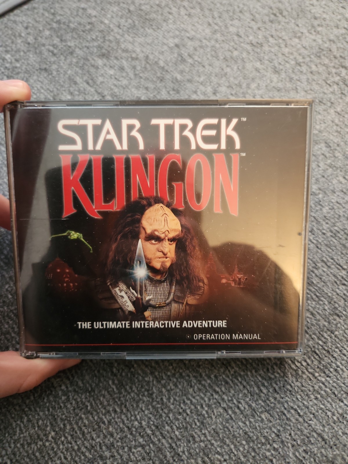 Star Trek KLINGON PC CD-ROM 3 Disk + Manual Ultimate Interactive Adventure