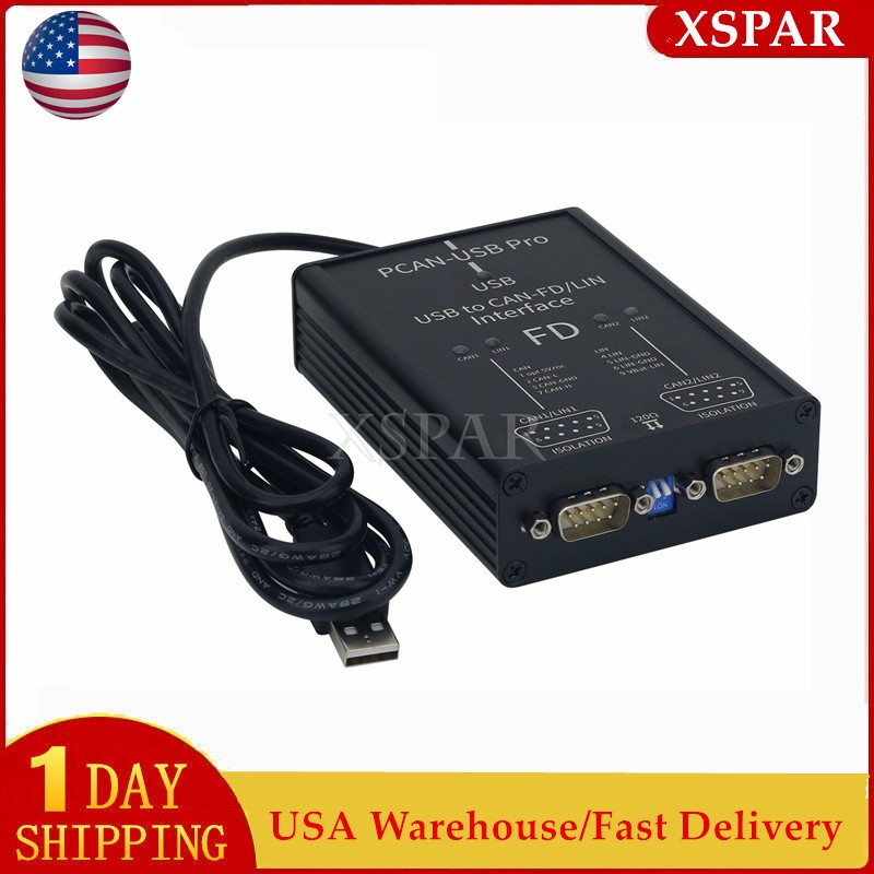PCAN-USB Pro PCAN FD Pro 12Mbit/s USB to CAN-FD/LIN Adapter for Vector CANoe US