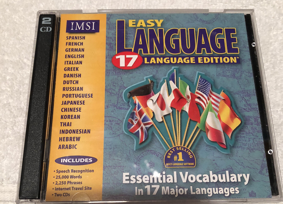 IMSI : Easy Language Edition 17 / 2 CD 17 languages  Preowned
