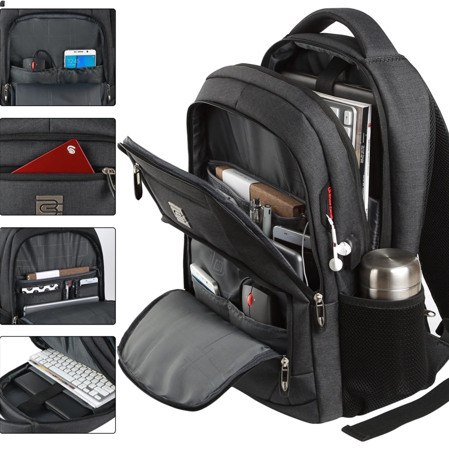 Laptop Backpack,Business Travel Anti Theft Slim Durable Laptops Backpack,Wate...