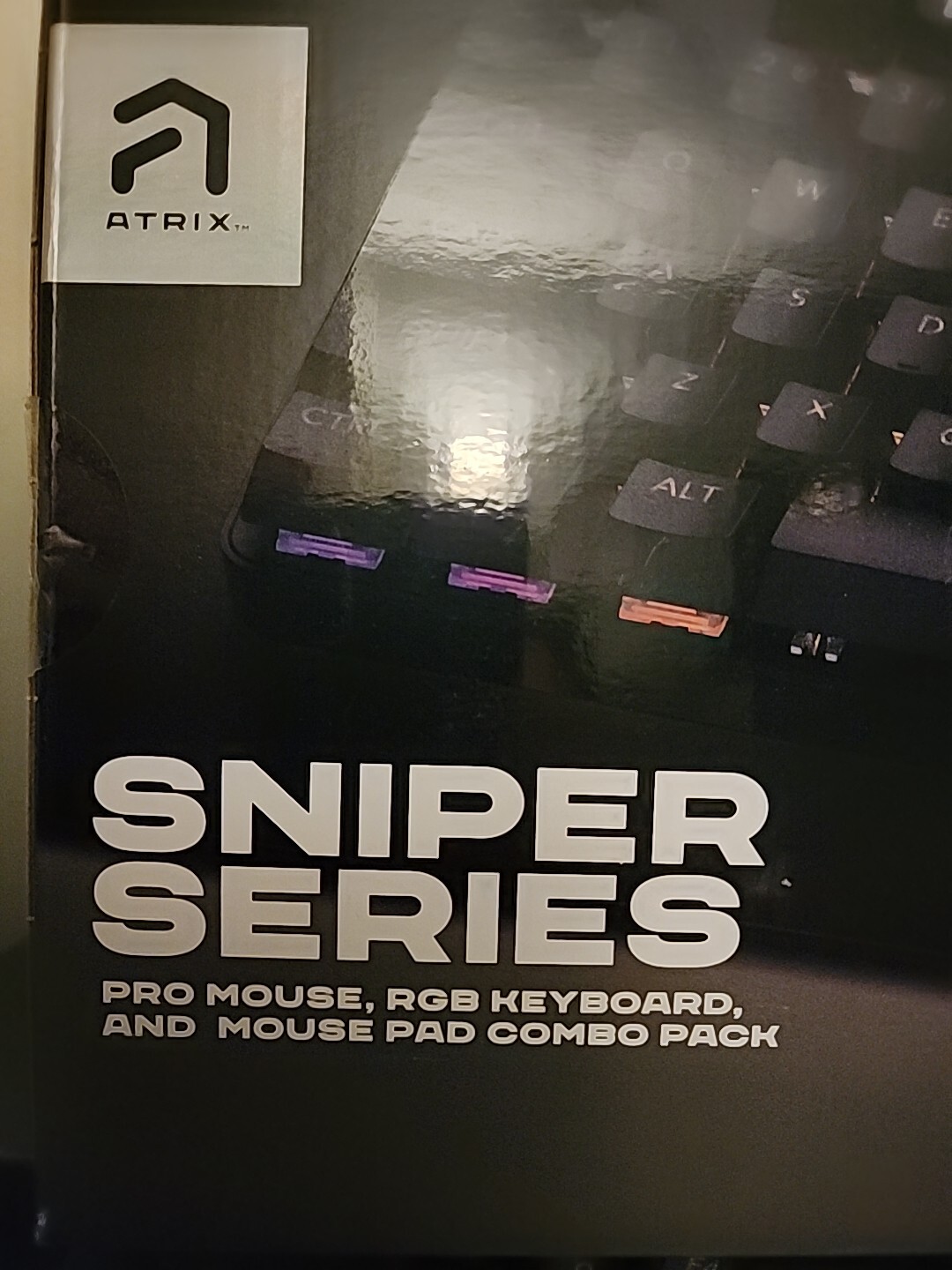 Atrix Sniper Series PRO RGB Keyboard and Mouse COMBO.  NEW. Sealed.