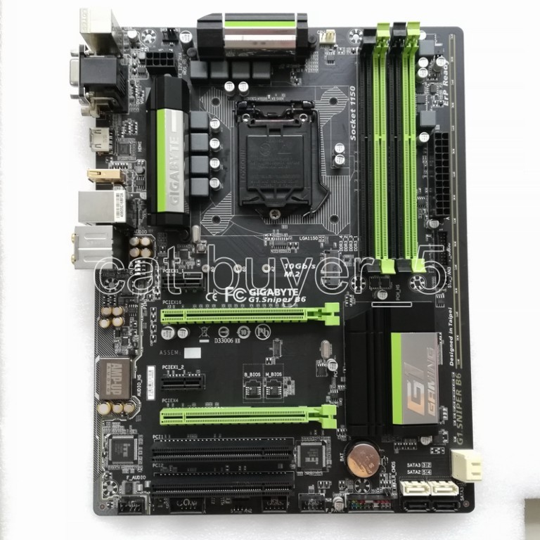GIGABYTE G1.Sniper B6 Motherboard Mainboard IntelB85 LGA1150 DDR3 VGA With a I/O