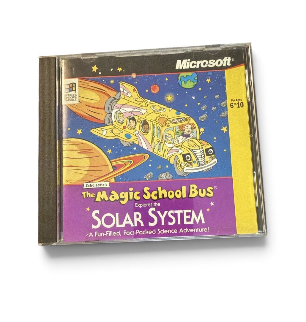 Microsoft - The Magic School Bus - Solar System PC Science Game VINTAGE MEDIA