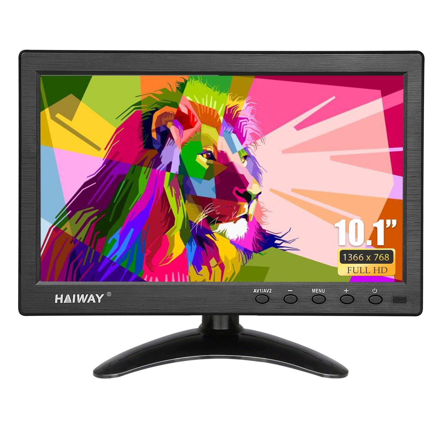 10.1 inch Security Monitor, 1366x768 Resolution Small Monitor