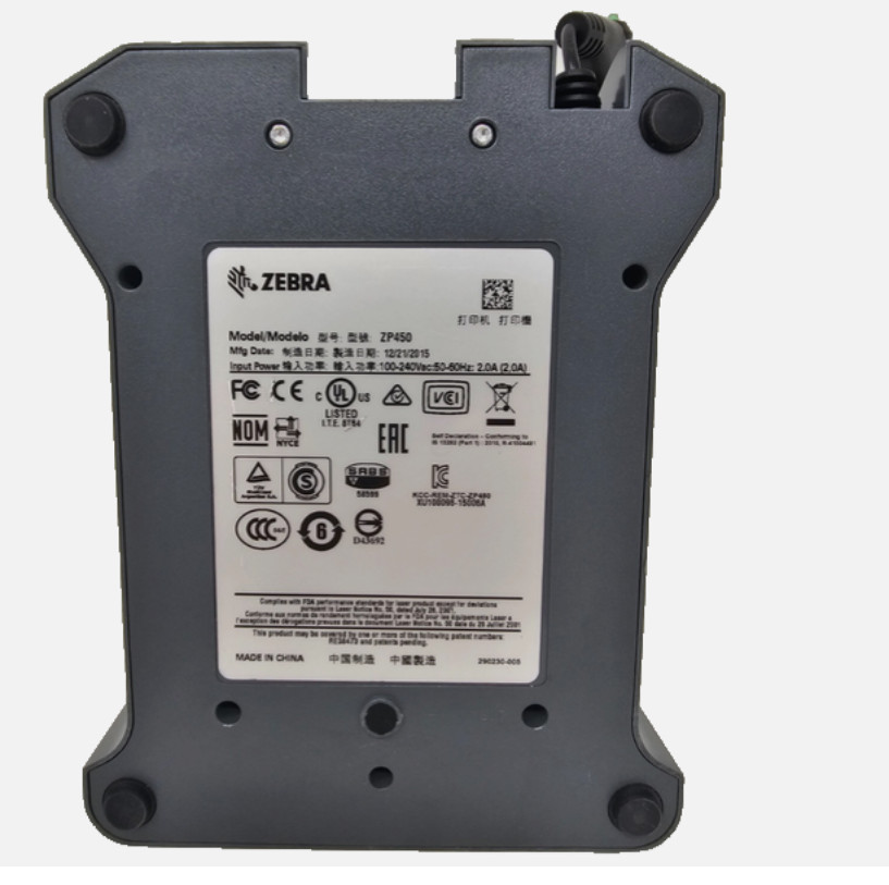 Zebra Thermal Printer 24V Bottom Power Supply Adapter  ZP450 ZP500 GK420d OEM