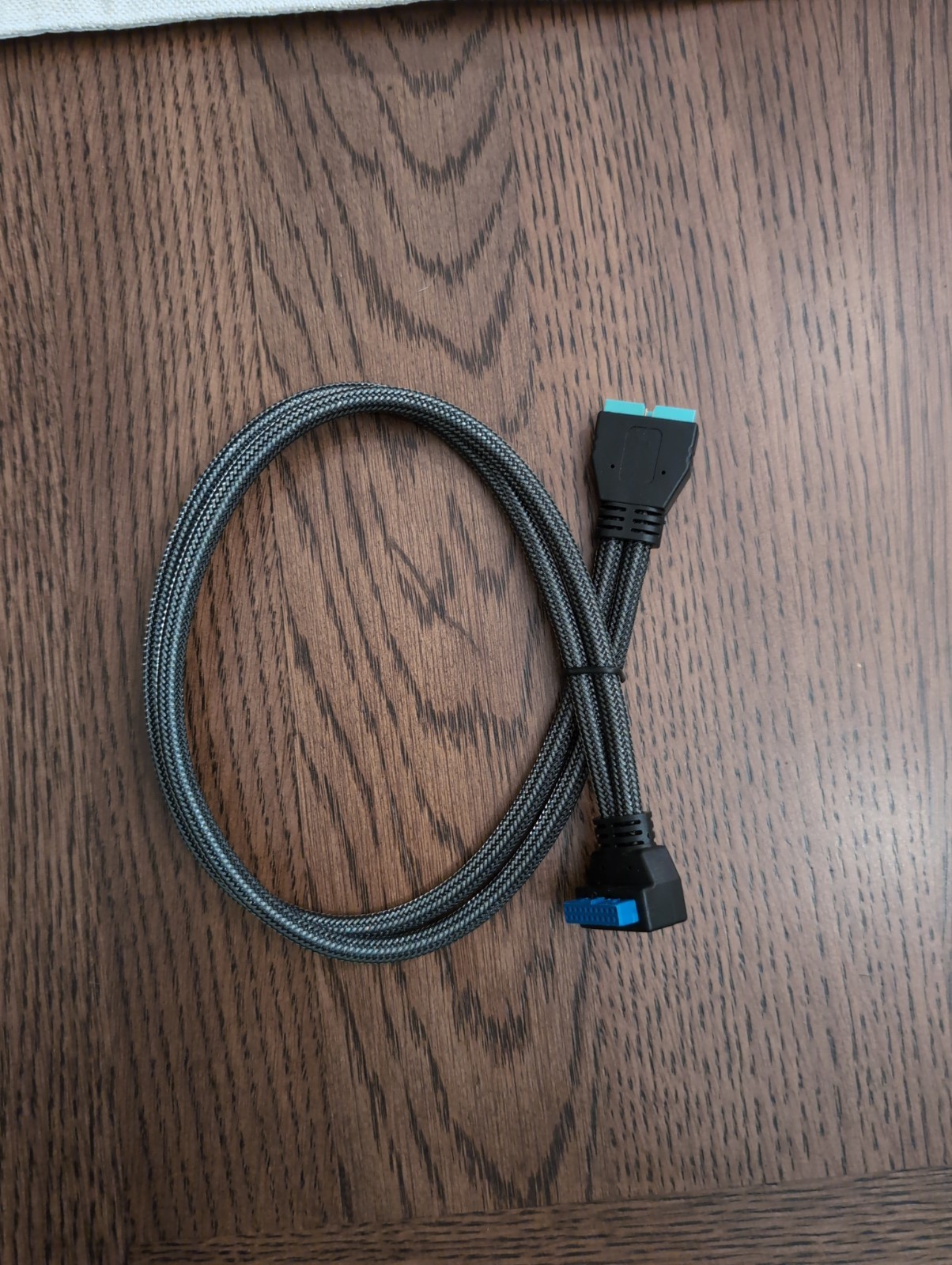 CableMod ModFlex Sleeved Right Angle Internal USB 3.0 Cable Grey Sleeved
