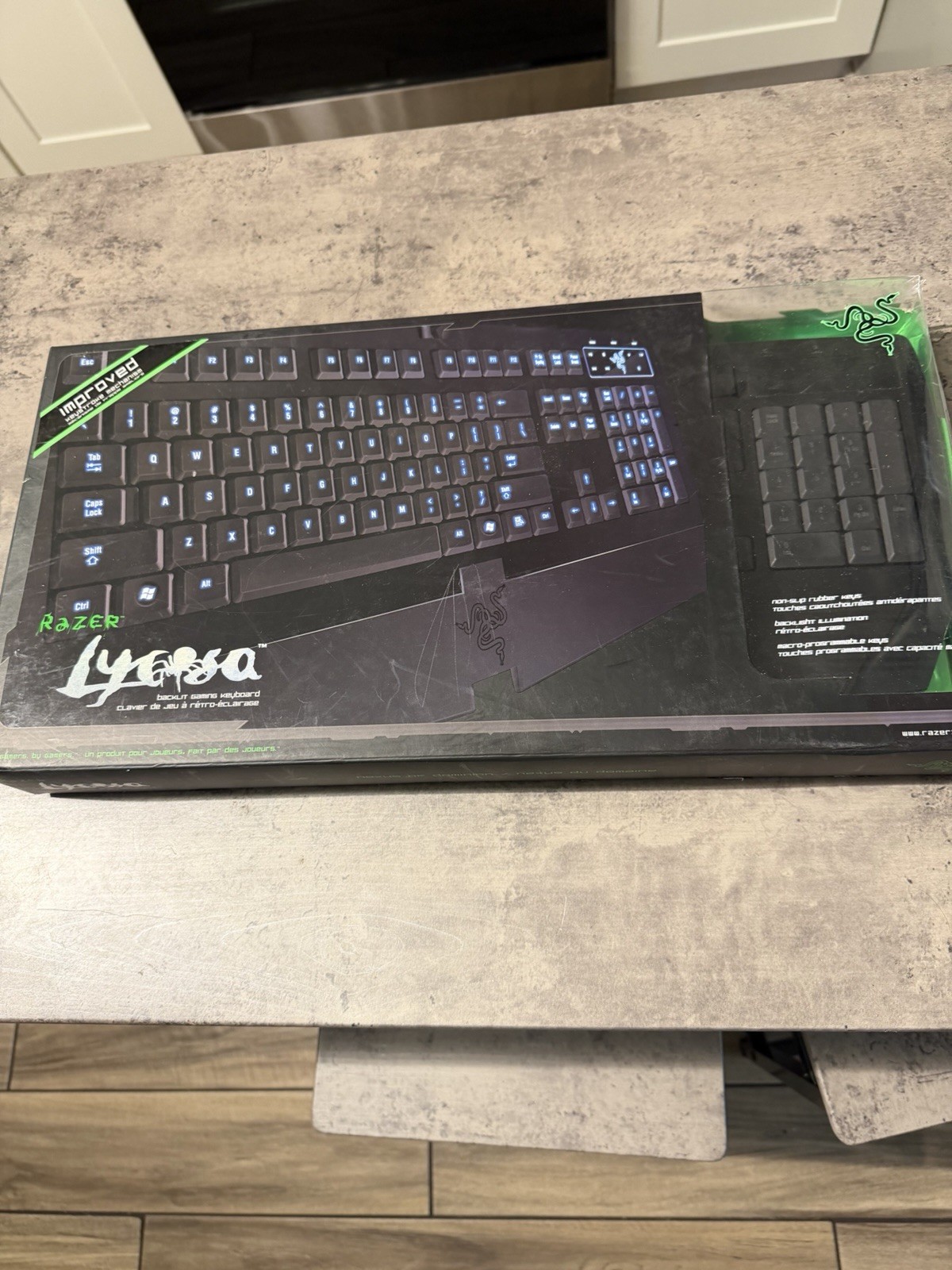 Razer Lycosa Gaming Keyboard #RZ03-0018 - Tested & Working in Box