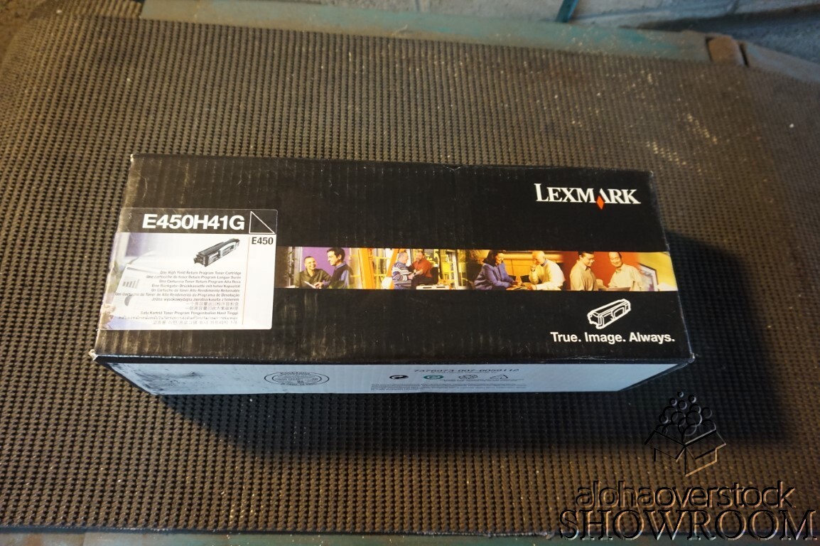 New Open Box Genuine OEM Lexmark E450H41G High Yield Black Toner E450 