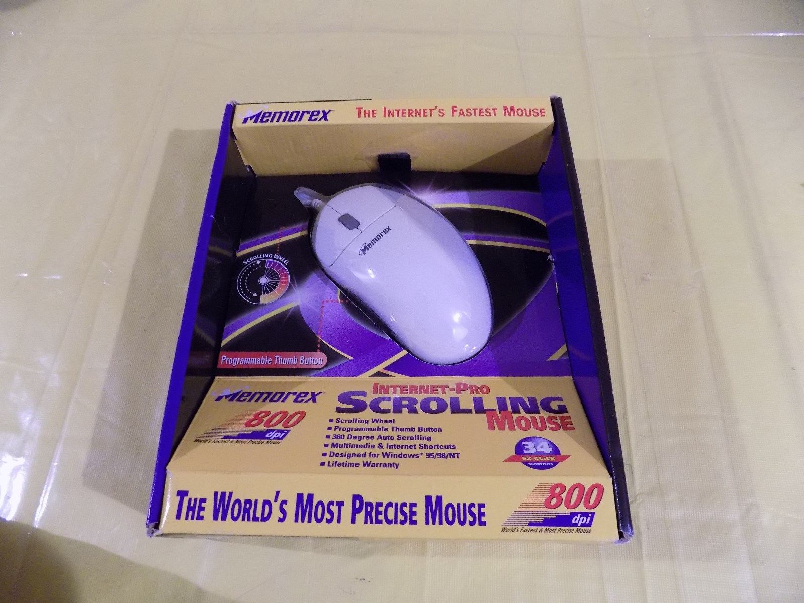 Memorex 800 dpi Internet Pro Scrolling Mouse