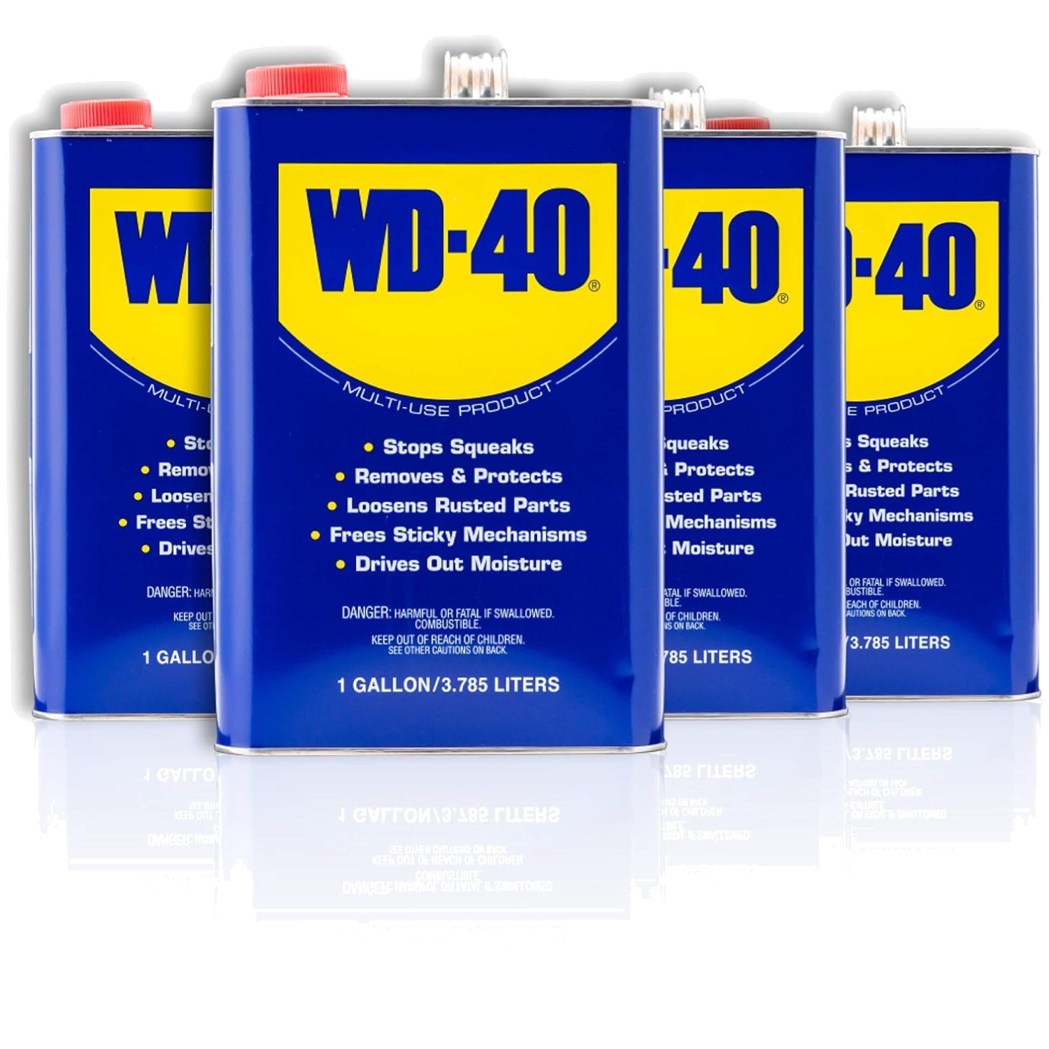 WD-40 128 oz, 4-Pack: Liquid Lubricant & Rust Preventer