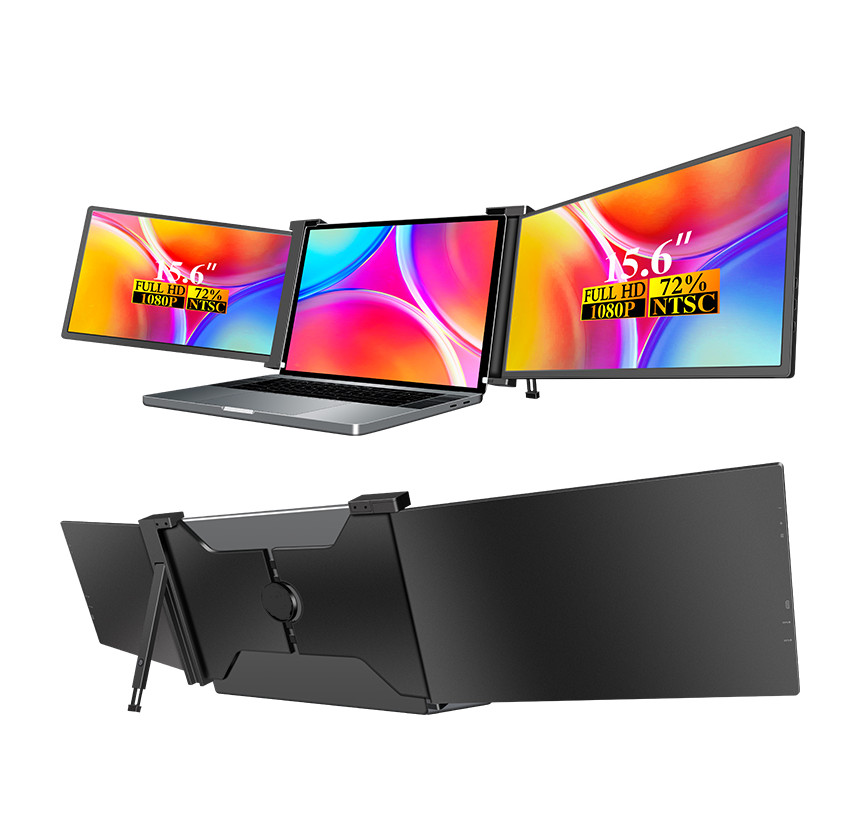 15.6 inch FHD Portable Dual Screen Monitor Laptop Screen Extender Plug And Play