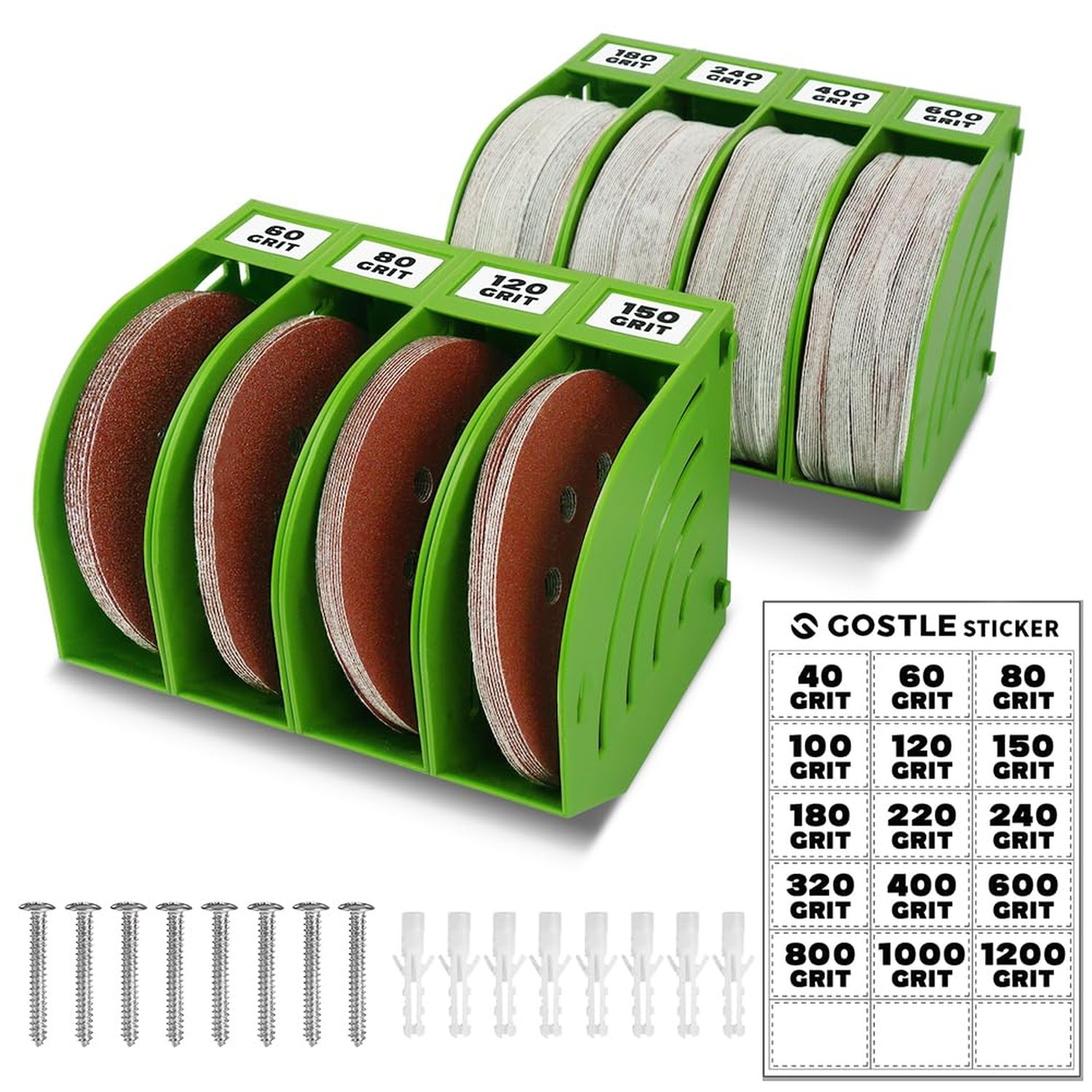 5 Inch Professional Sanding Discs Tool Storage Boxes Set - Efficien... Fast Ship