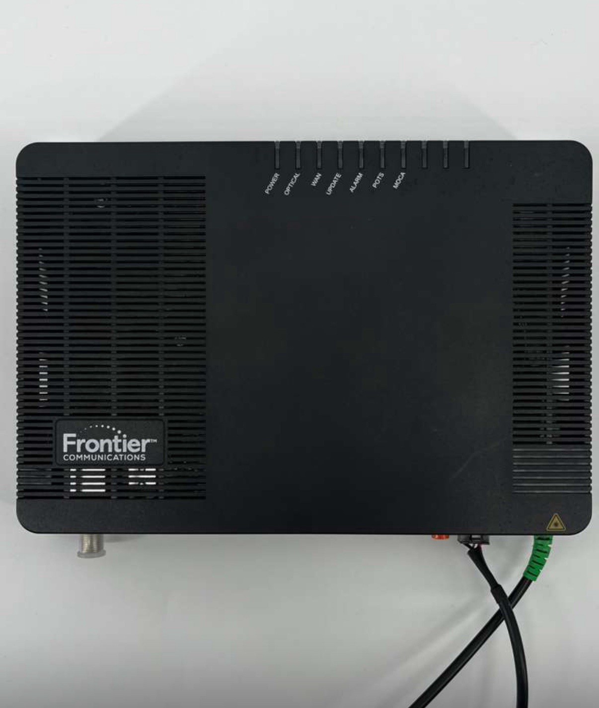 Frontier FRX523 Optical Network Terminal XGS-PON ONT with Delta ac adapter