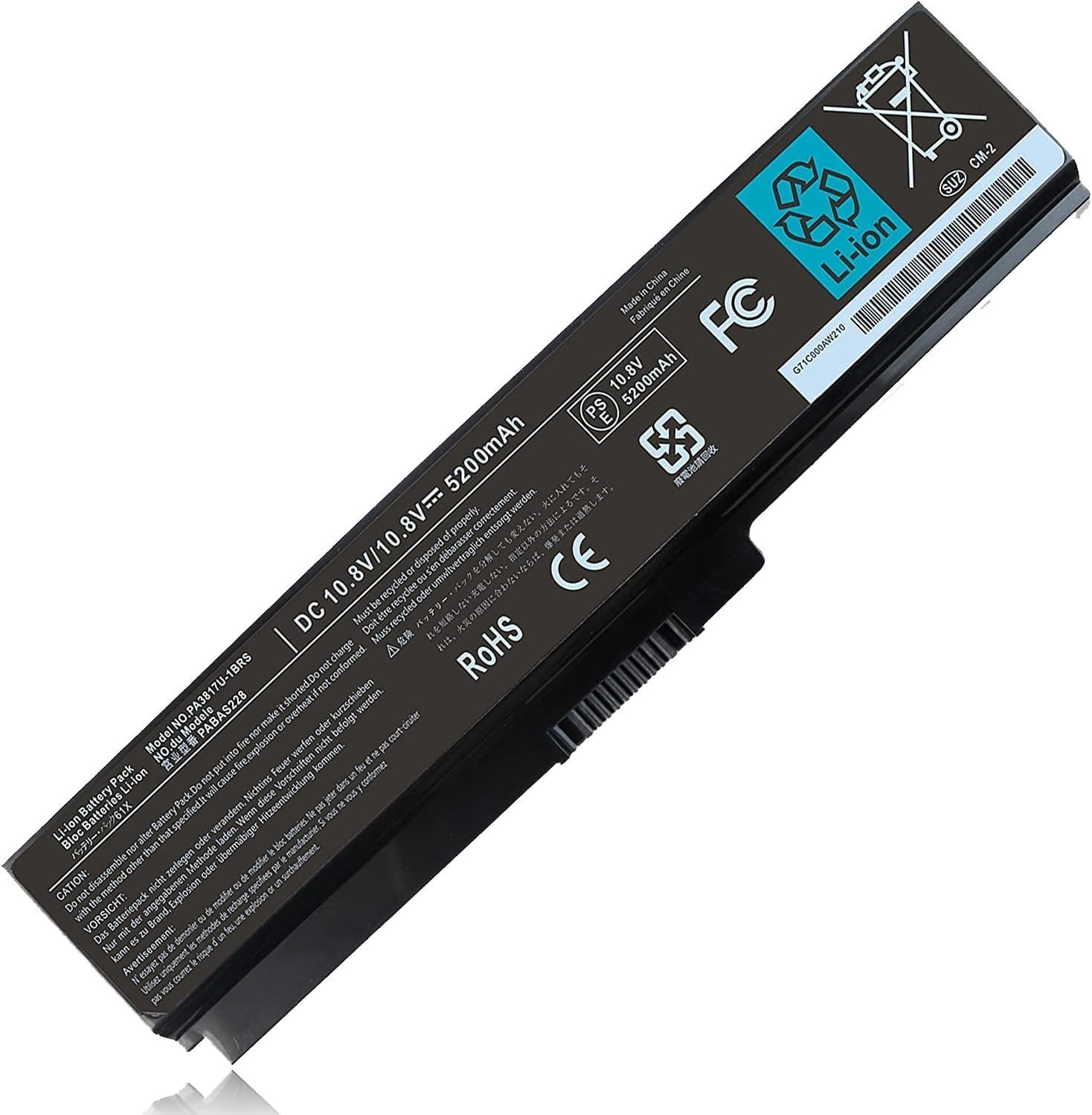 High-Capacity Replacement Battery for Toshiba Satellite P755 P745 L755 L775D