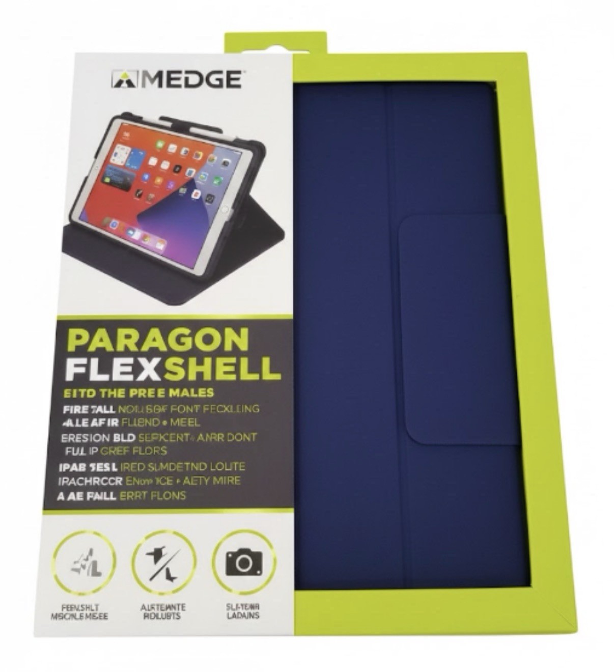 Medge Paragon Flexshell Case for iPad Pro 10th Generation, Dark Blue