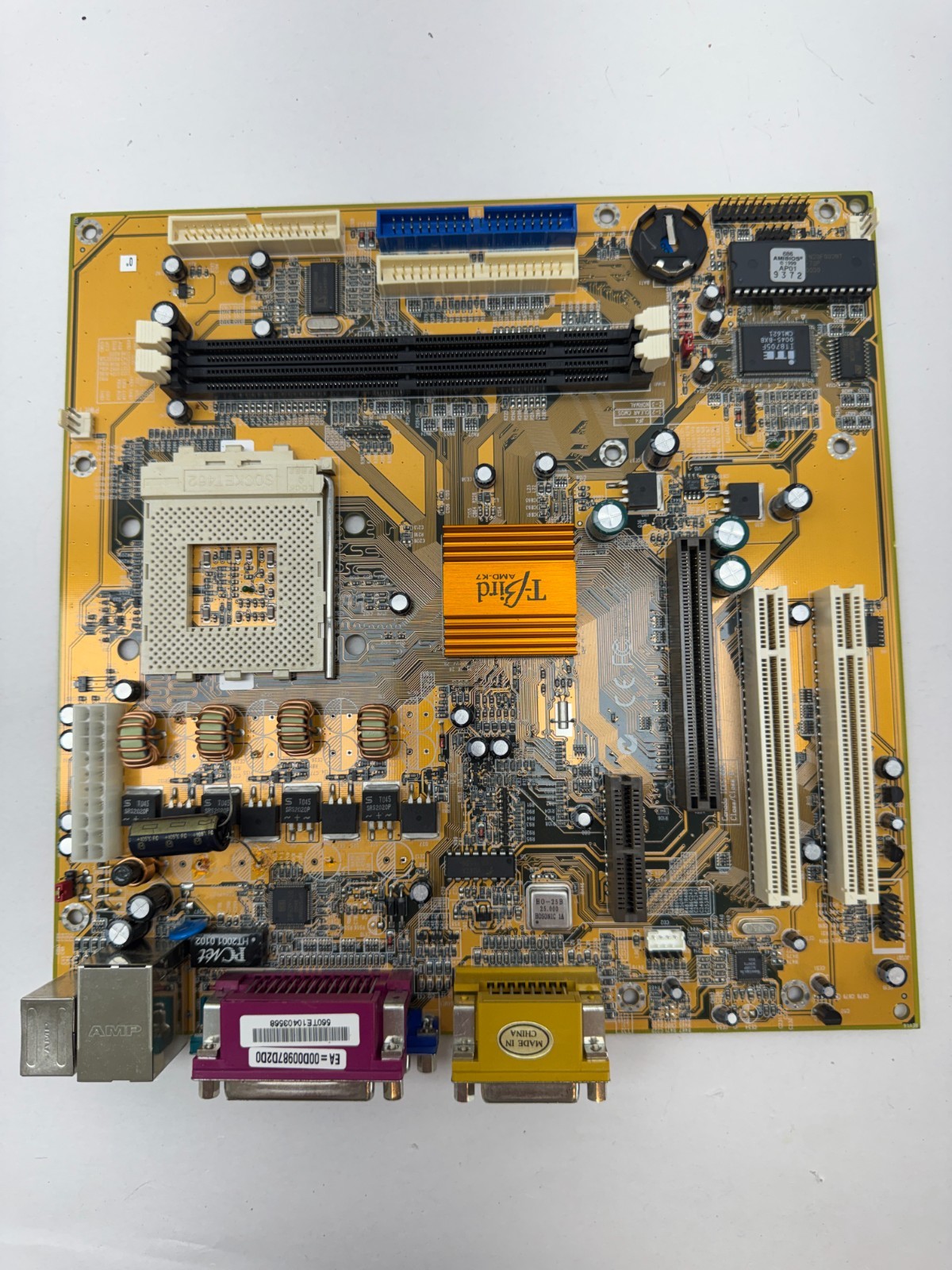PCChips M810LMR Socket A Micro ATX Motherboard SiS 730S AGP PCI VGA LAN Retro PC