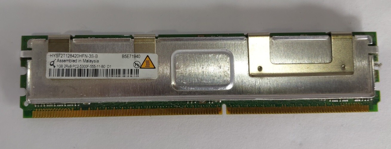 1GB 2Rx8 PC2-5300F 677MHz Server RAM HYS72T128420HFN-3S-B 