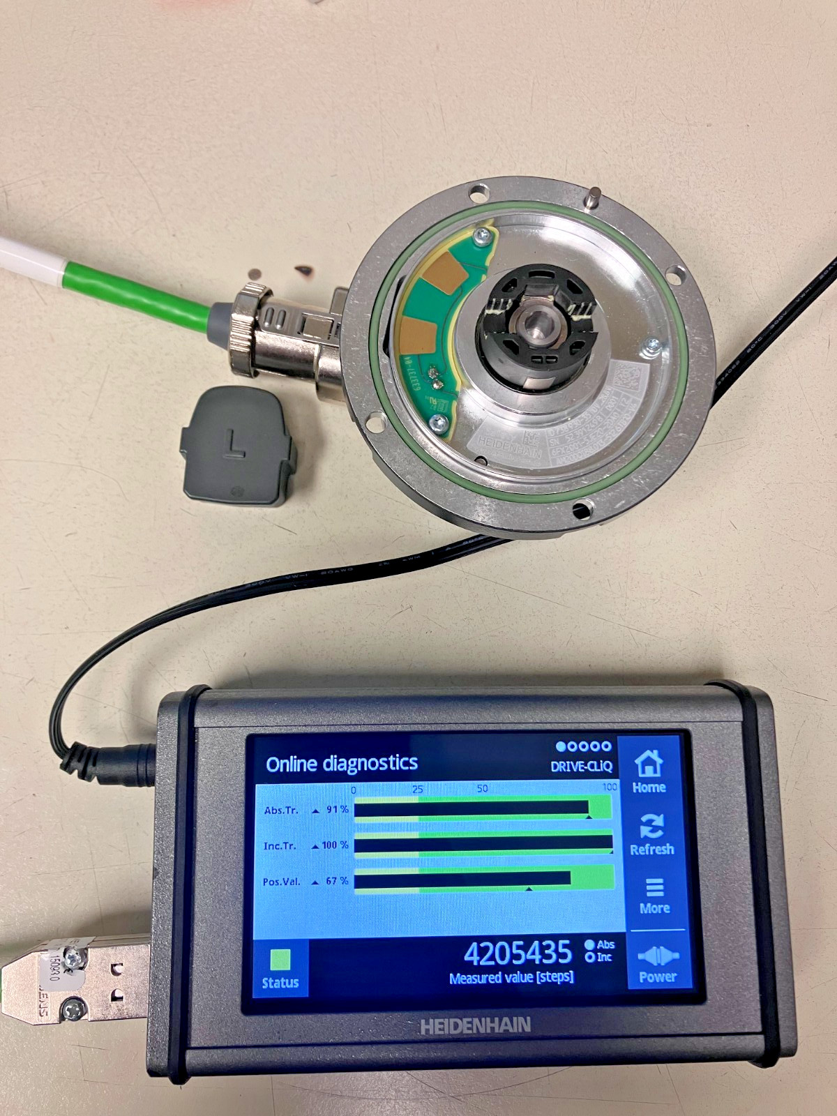 New Heidenhain AM20DQI88.013-512 absolute encoder for Siemens motor DriveCliQ
