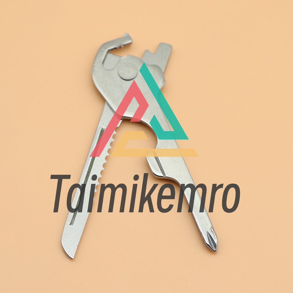 1PCS 6 in 1 Utile-Key Mini Screwdriver Key Ring Chain Pocket Knife Multi-T