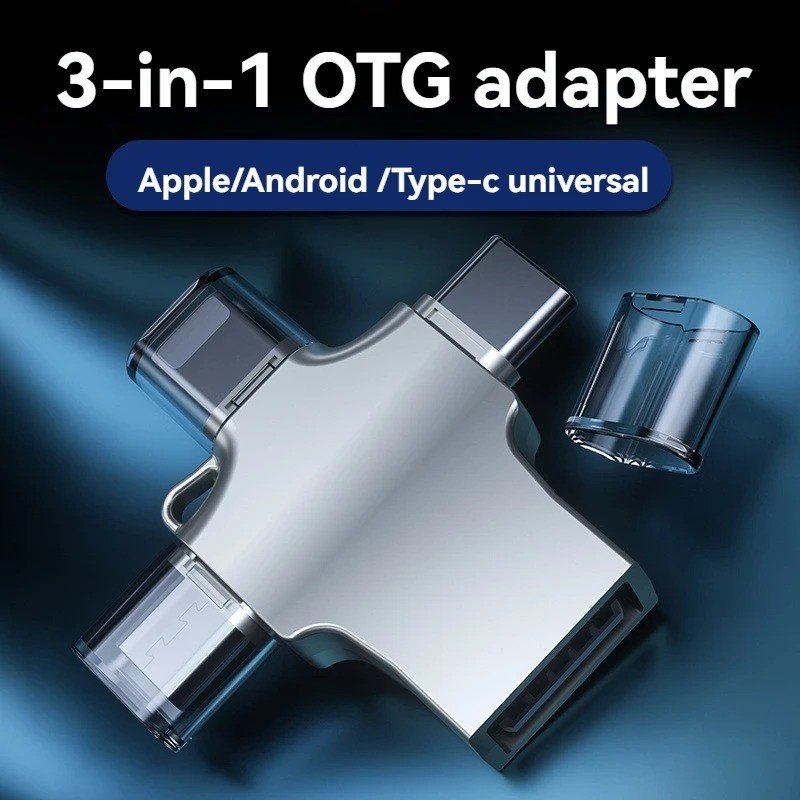 4 In 1 Multi Port  USB 3.0 Flash Drive 128GB Type C Memory Stick for Smartphones