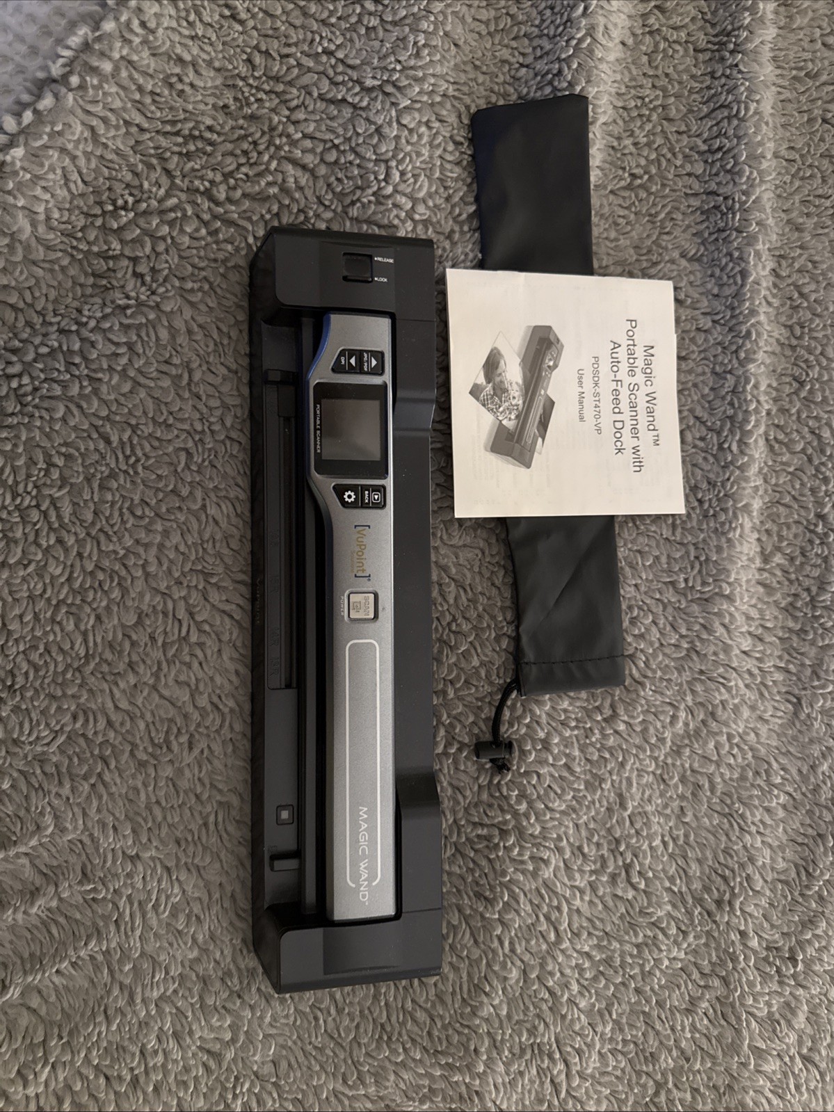 VuPOINT Solutions MAGIC WAND Portable Scanner + Dock PDSDK-ST470T-VP