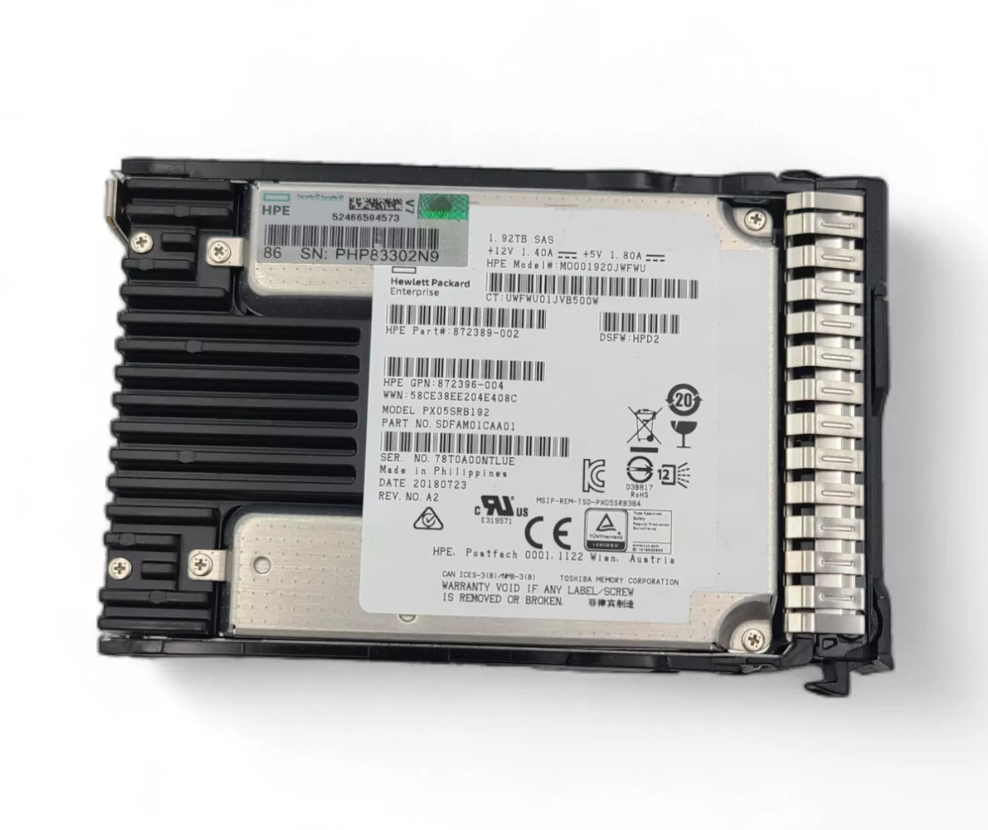 NEW HPE 1.92TB SAS 12G 2.5" G10+ GEN11 Server SSD Replace P40511-B21 P41536-001