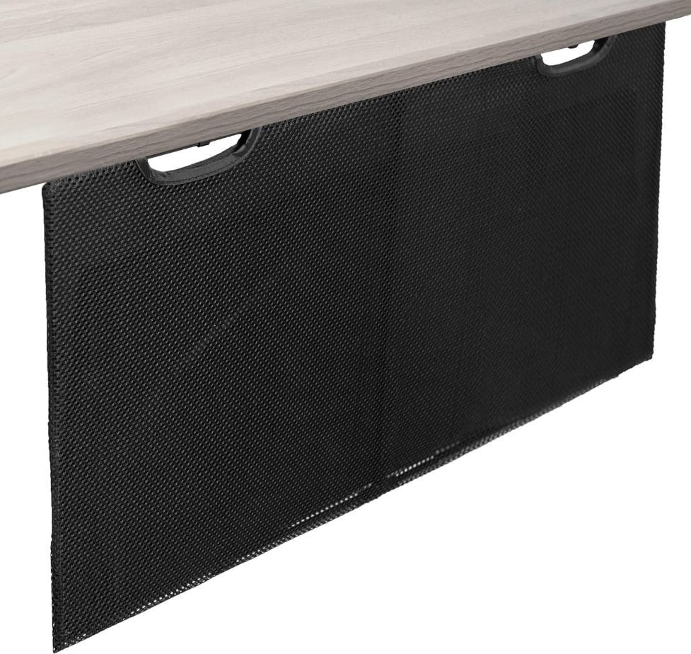 30" Under Desk Skirt Privacy Panel  Cable Wire Management Organizer Sleeve Black